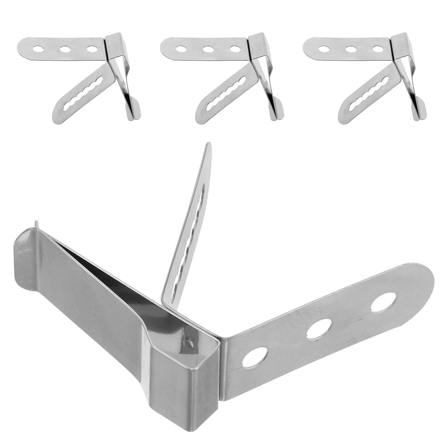 DOITOOL 4pièces Support Acier Inoxydable pour Sonde de Thermomètre Pince pour Sonde de Barbecue Utilisation Polyvalente Cuisine Maintien Antidérapant Nettoyage Facile