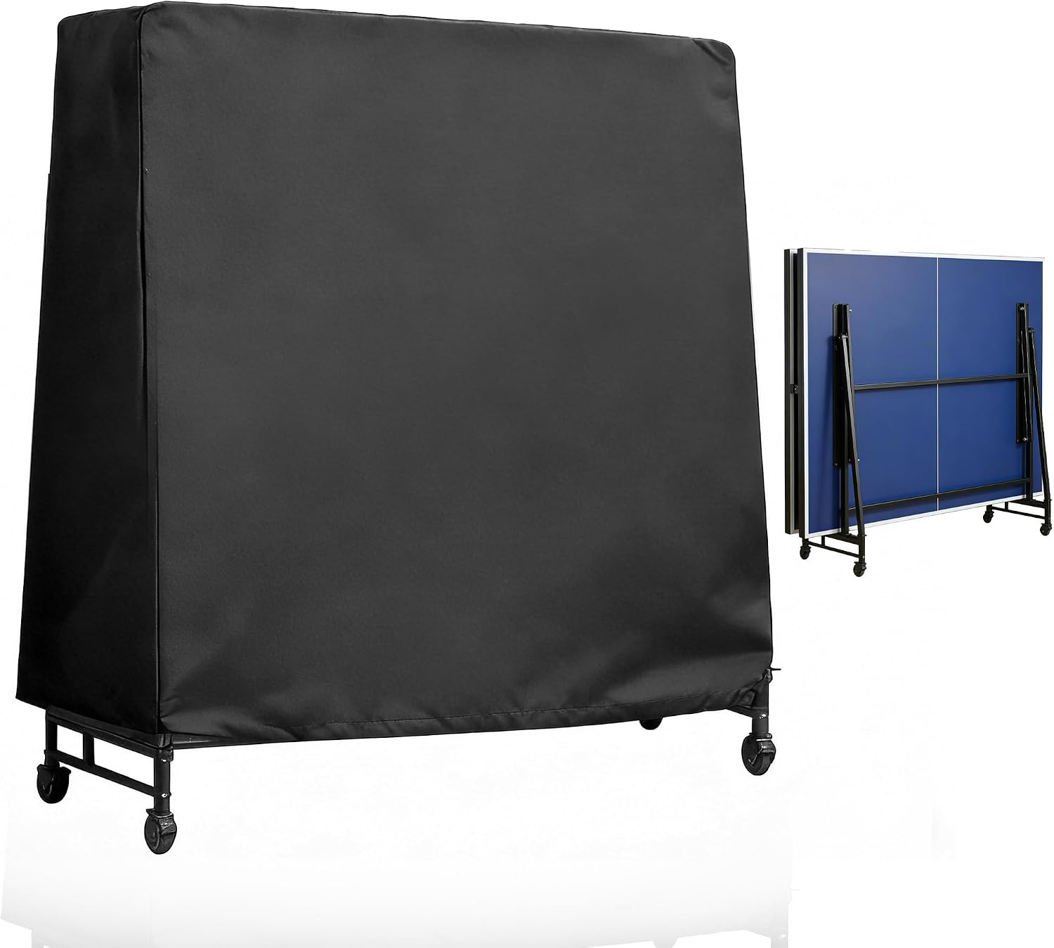 SPORTNOW Housse de table de tennis de table ping-pong 275x153x5 cm Noir