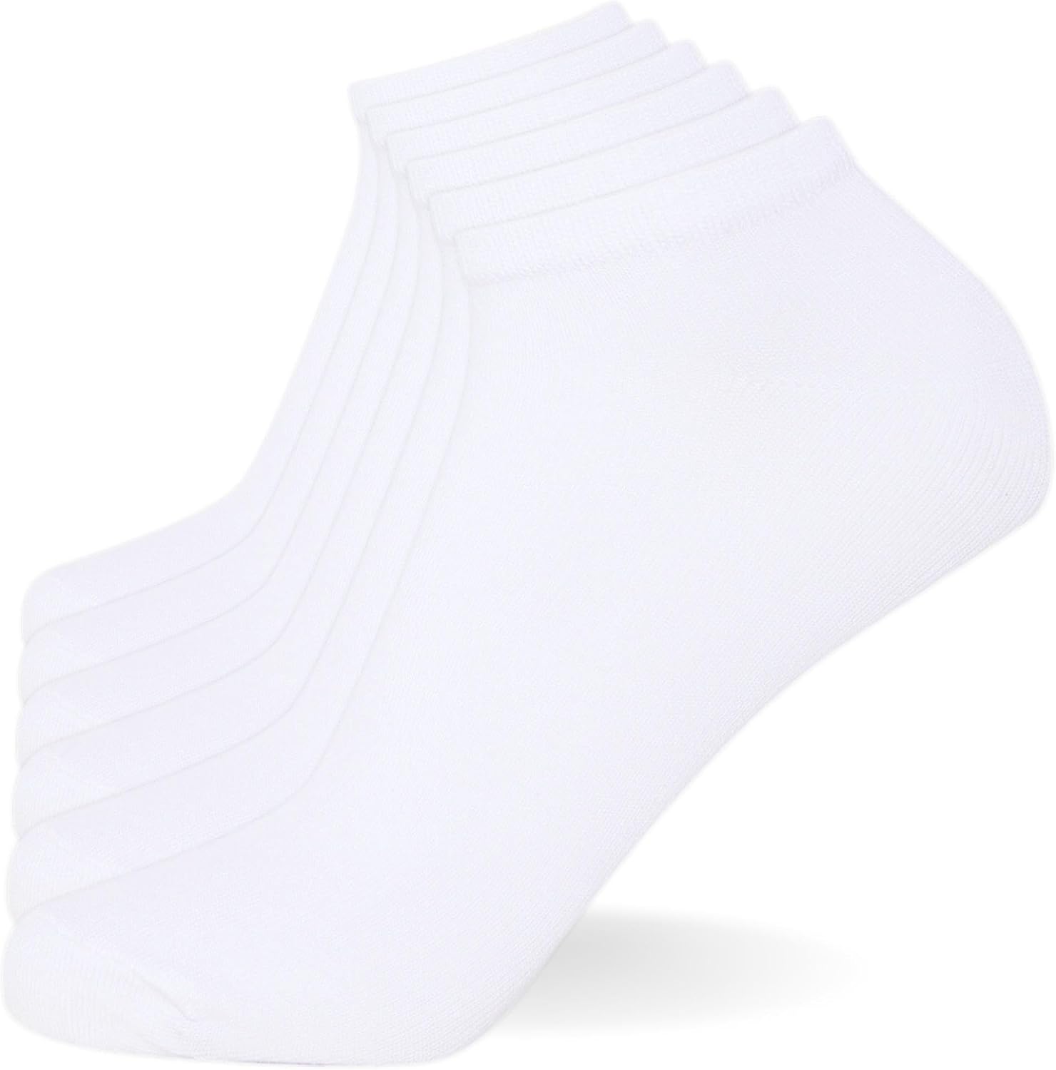 FM London Chaussettes de sport en bambou lot de 6 pour femmes