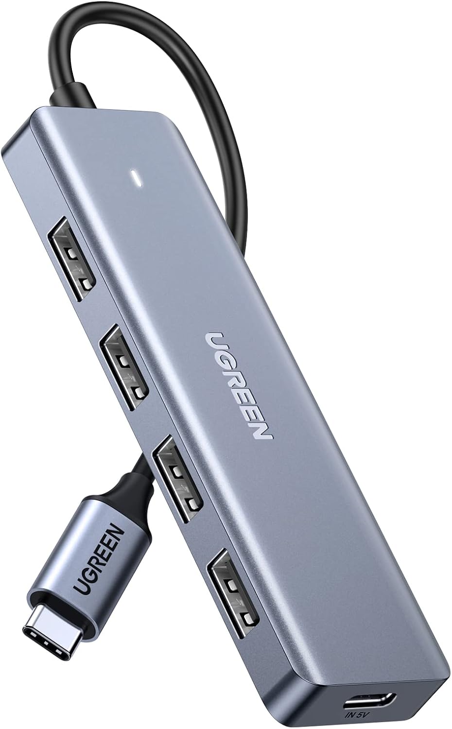 UGREEN USB C Hub 4 Ports USB Type C to USB 3.0 Hub Adapter with Micro USB for MacBook Pro, iMac, Samsung Galaxy Note 10 S10 S9, LG, Google Chromebook Pixelbook, Dell XPS, Oculus Rift S,Lenovo Yoga