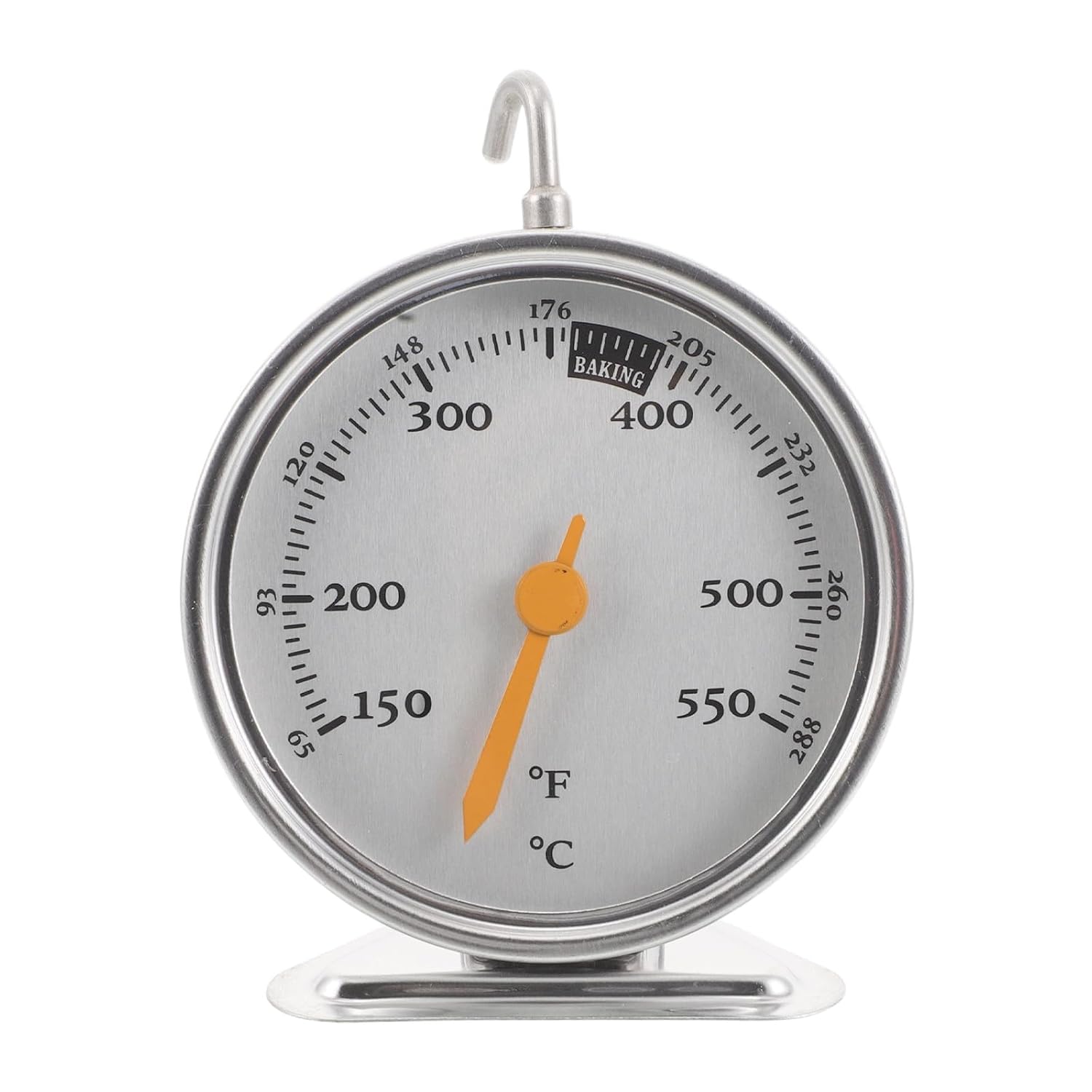 Cabilock Thermomètre de Four à Cadran C Acier Inoxydable pour Four Électrique Gril Fumoir Ustensiles de Cuisine