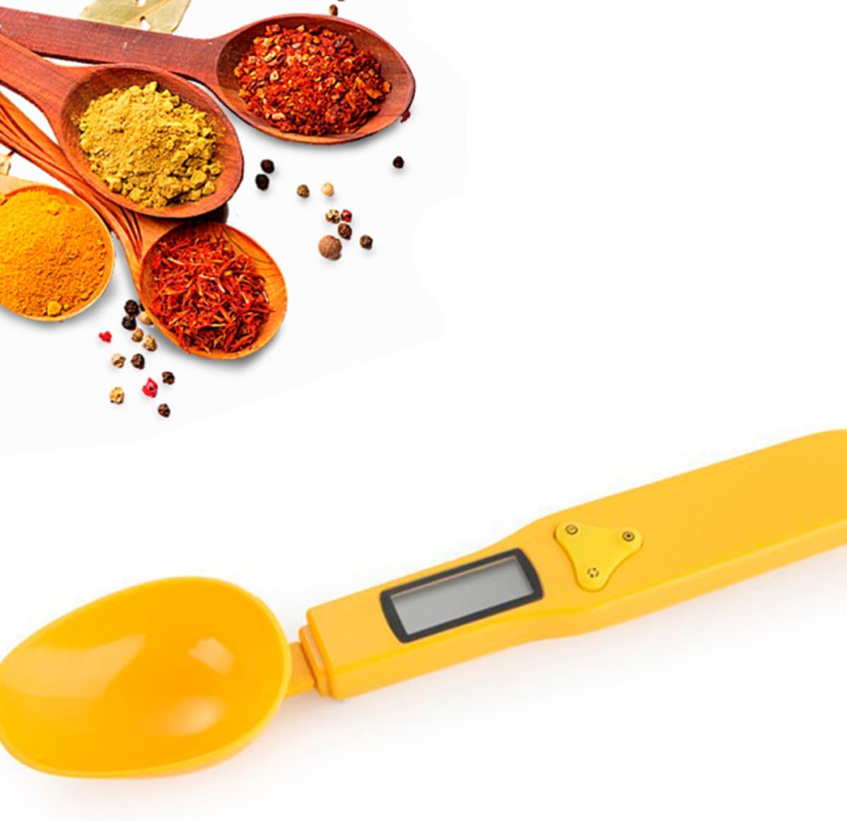 Cuillère à Balance Électronique Jaune 300g, Précision 0,1g Cuisine