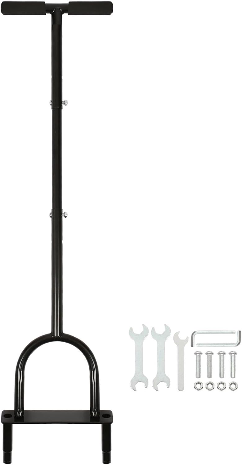 Harbour Housewares Carotteuse à Gazon à Dents Creuses - 24.5cm x 1M - Noir - 1x Manuel Robuste Jardin Jardinage Herbe Engrais Sol Gazon Pointes Scarificateur Aération Fourchette à Main Outil