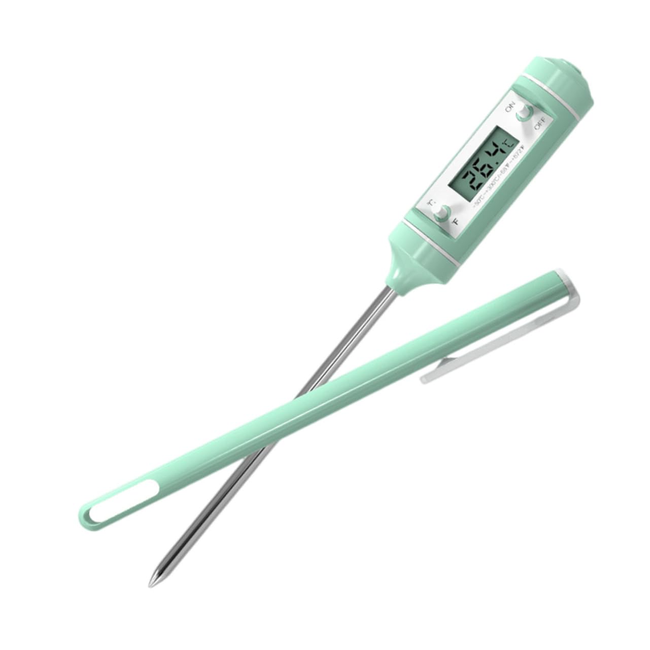 UKCOCO Thermomètre Cuisine Numérique avec Haute Précision Outil Pratique pour Viande et Lait Mesure Rapide de Température pour Cuisson et Pâtisserie