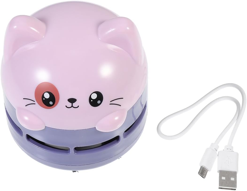 Mini Aspirateur de Bureau Nettoyage Miettes sans Fil Rentrée Scolaire, Abs