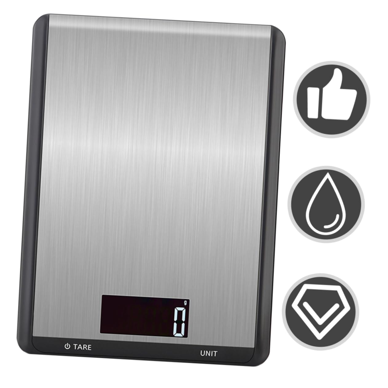 Balance Cuisine Électronique 1 Pièce en Acier Inoxydable Haute Précision