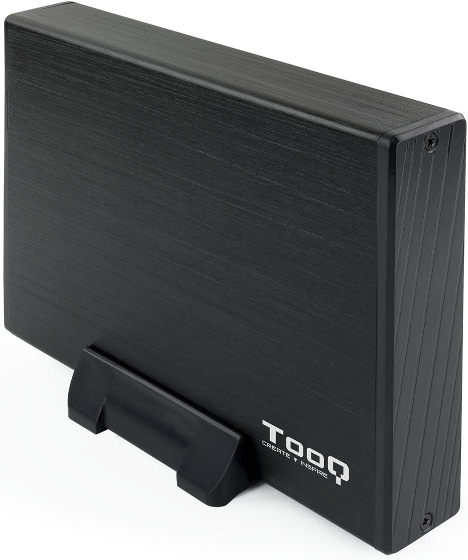 TooQ 2000GB TQE-3527B - Boîtier de stockage pour disques durs HDD de 3.5 "- (SATA I / II / III, USB 3.0)- aluminium- voyant LED- Noir- 350 grs.