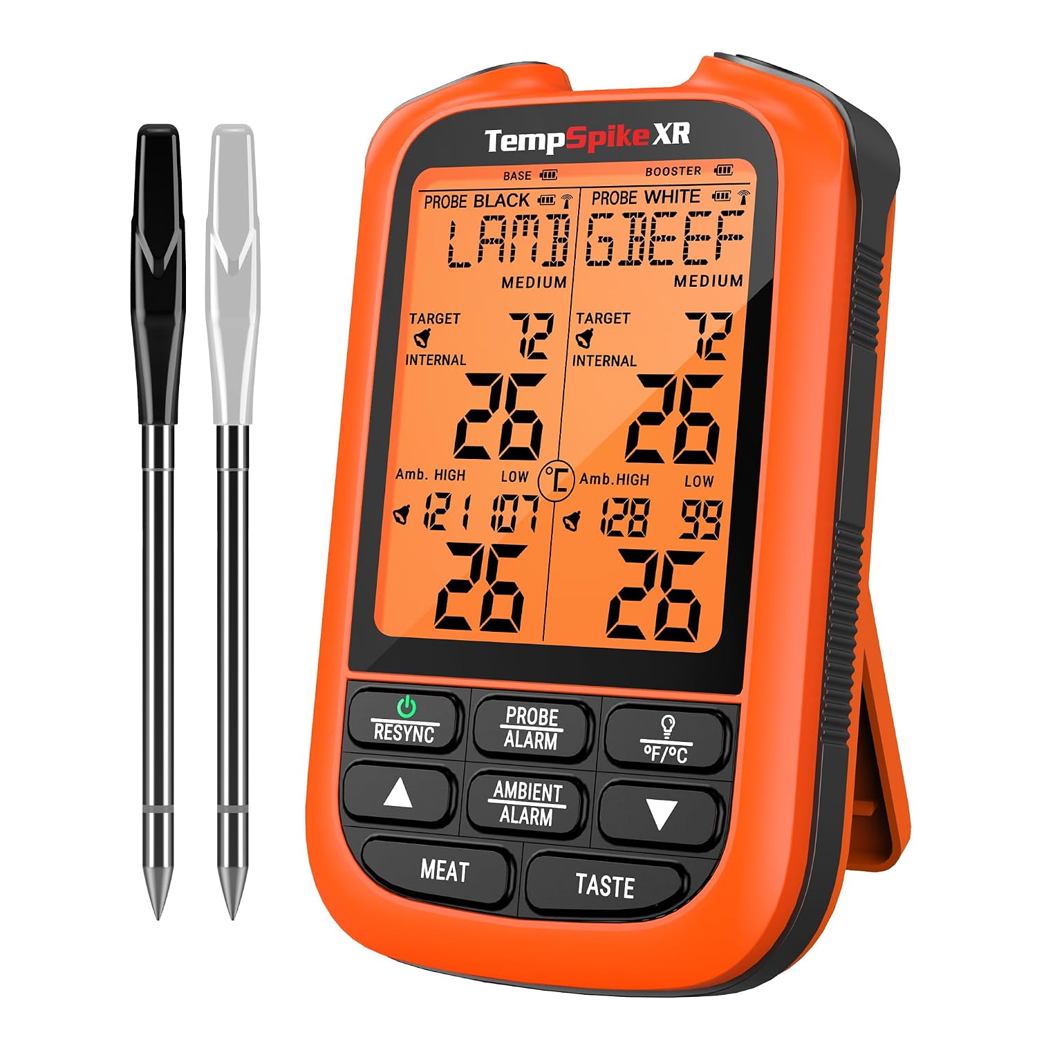 ThermoPro TempSpike Thermomètre à viande sans fil 300 m numérique rechargeable pour cuisine et barbecue