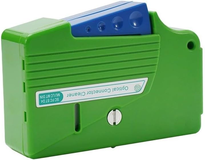 FTTX Boîte de nettoyage pour connecteur de fibre optique | Chiffon en microfibre, plus de 500 utilisations, sans électricité statique pour l'entretien du bureau de laboratoire FTTX