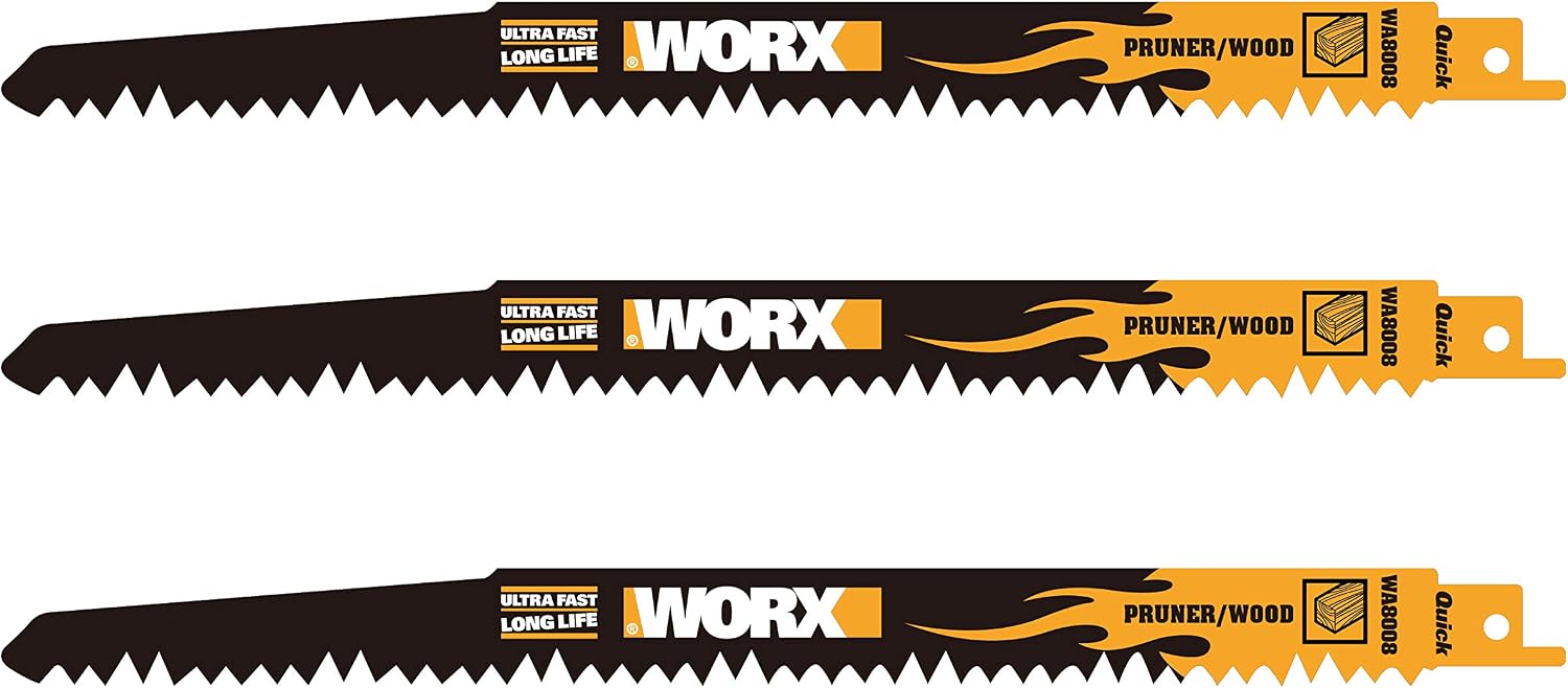 WORX Jeu de lames de scie sabre universelles WA8014