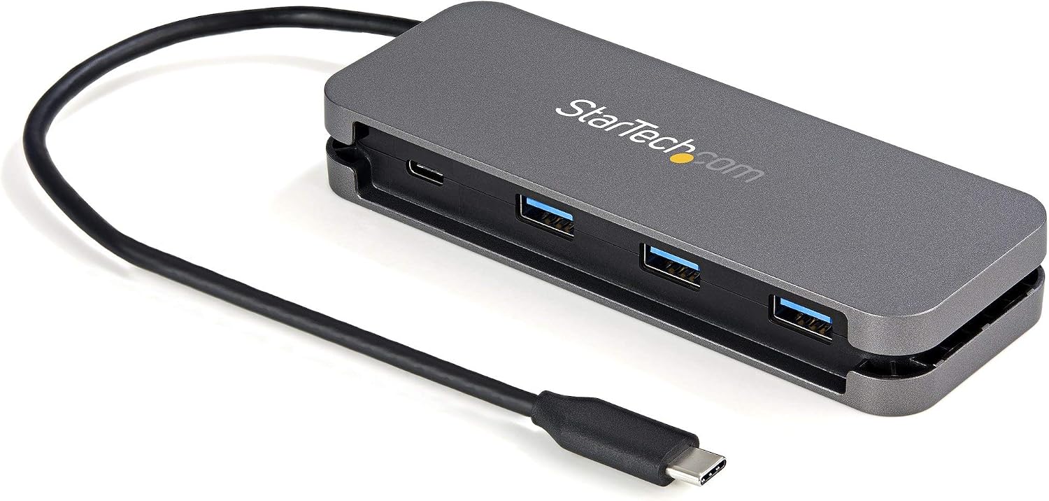 StarTech Hub USB-C 4 Ports avec 3x USB-A et 1x USB-C, 5Gbps (HB30CM3A1CB)