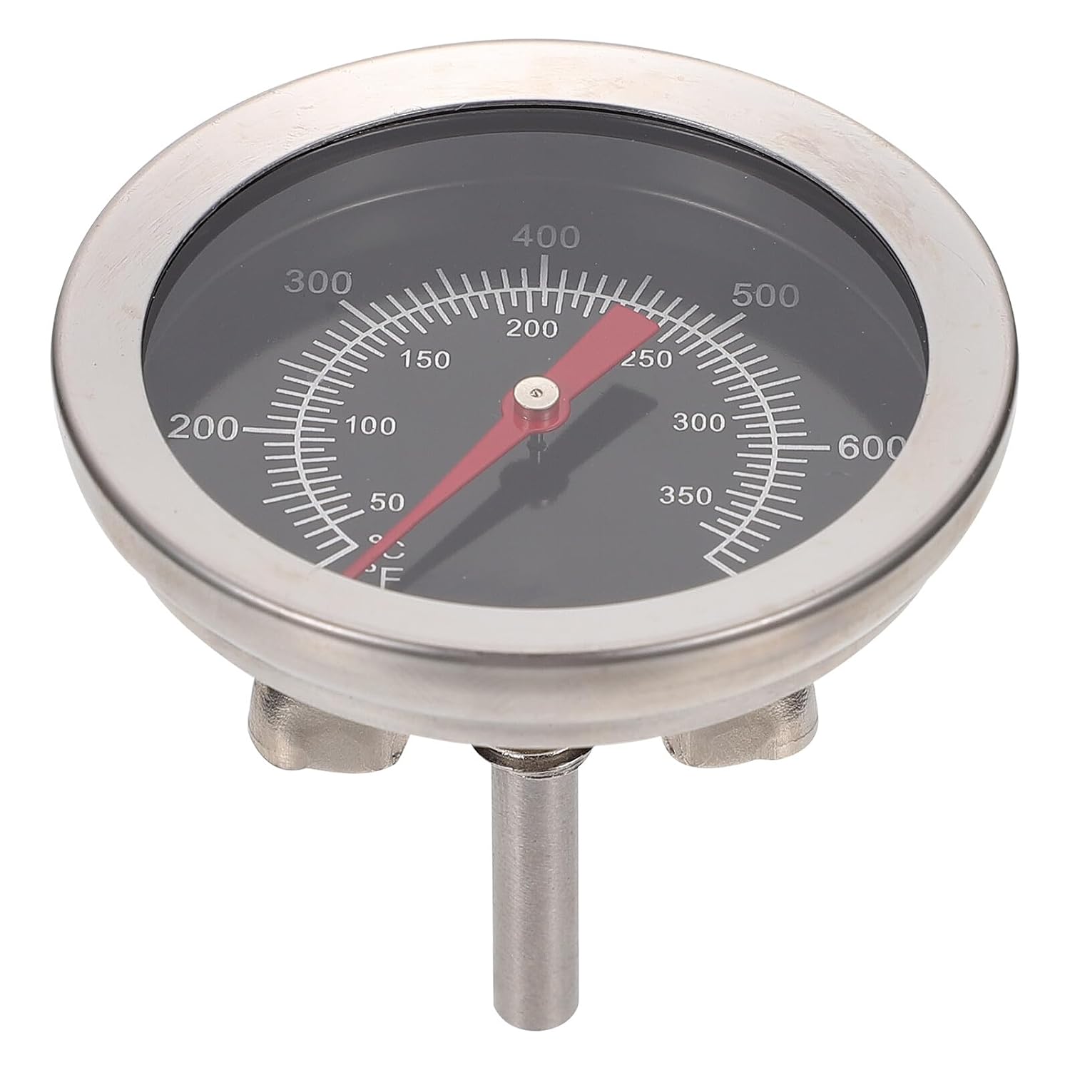 Lurrose Thermomètre Instantané pour Barbecue et Cuisine Bimétallique et Acier Inoxydable pour Four et Viandes