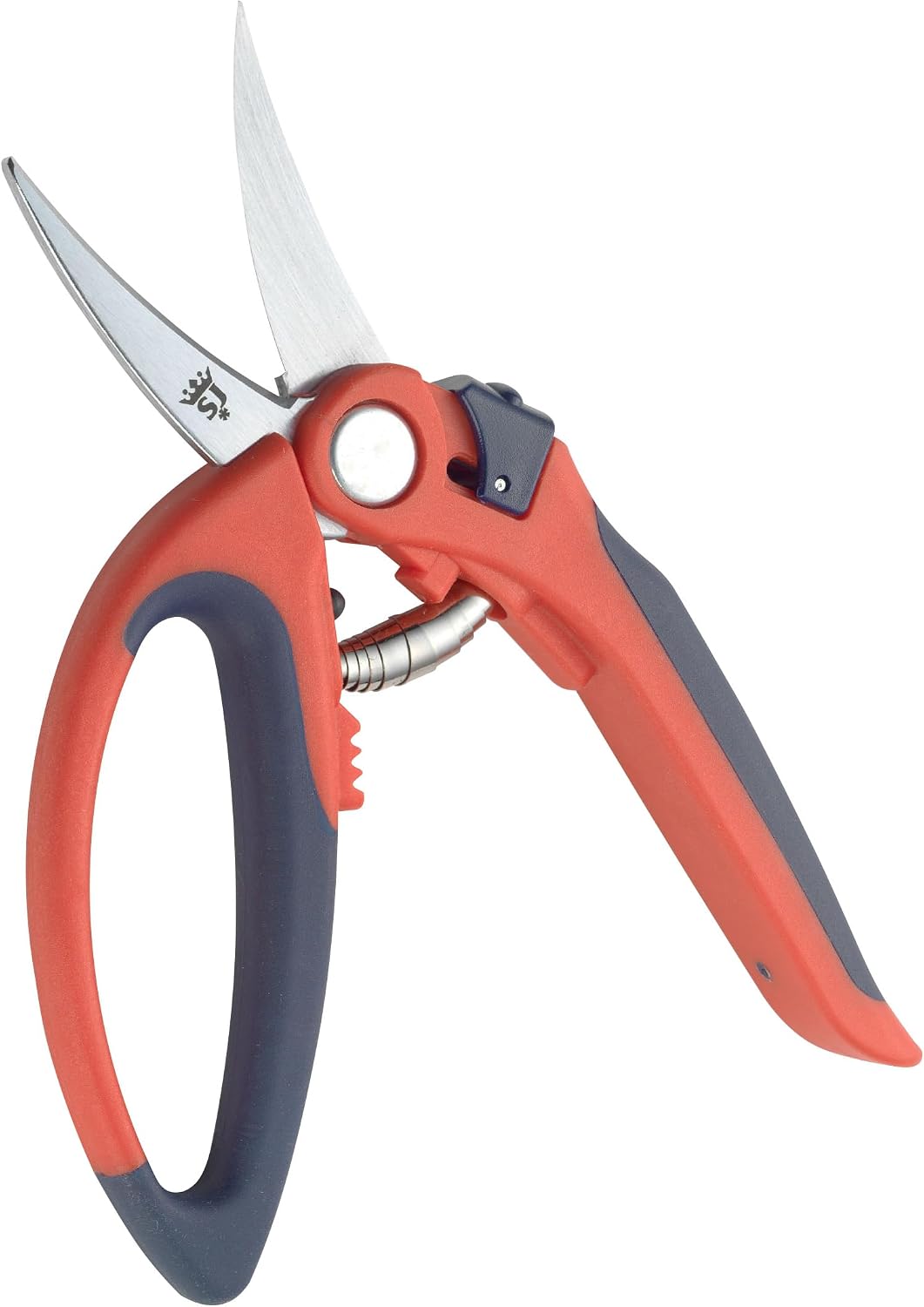 Spear & Jackson 6061GPS Ciseaux de Jardin Multiusage à Poignée Boucle - Lames en Acier Carbone, Poignée Ergonomique, Verrouillage de Sécurité et Broyeur de Tige