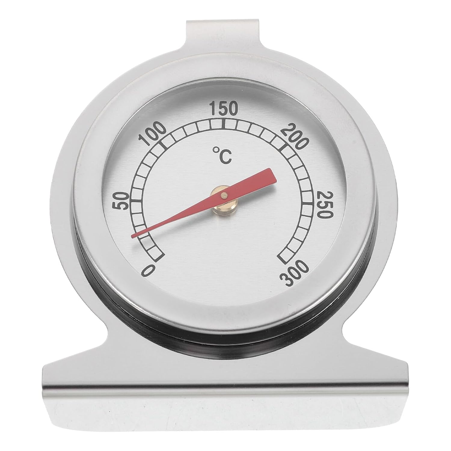 Toyvian Thermomètre de Four en Acier Inoxydable 0-300 °c à Cadran Large, Outil de Mesure de Température Précis pour Cuisson et Pâtisserie, Accessoire Cuisine Compact et Solide