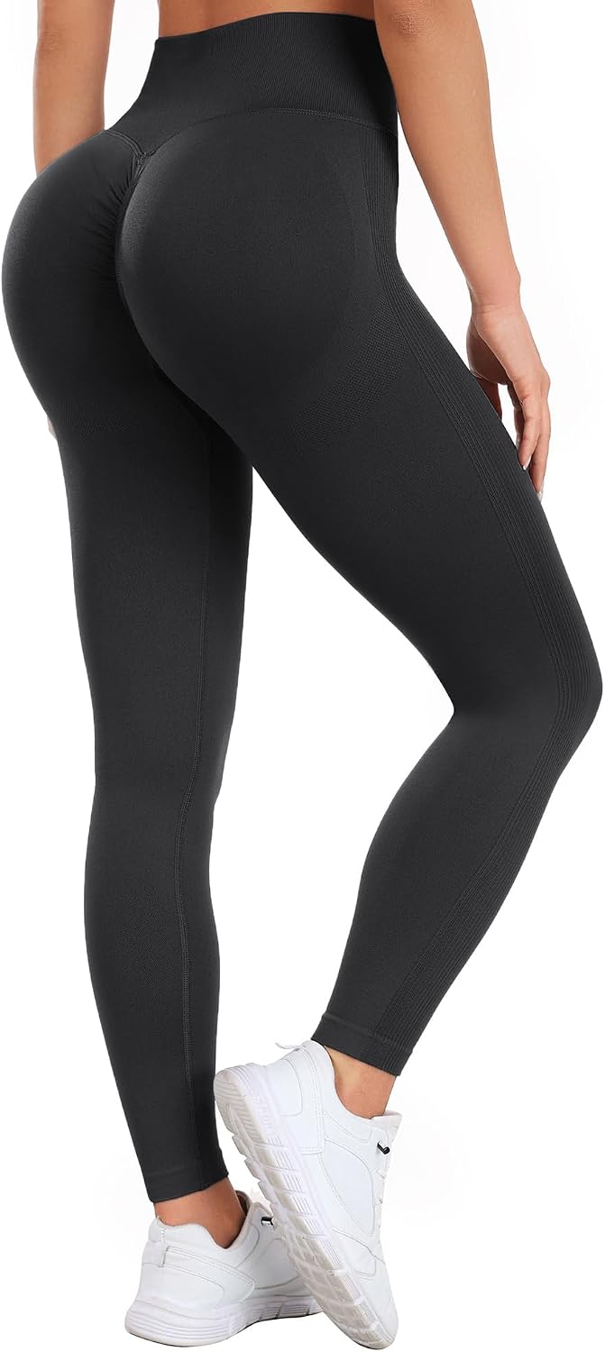 Legging de Sport Femme Push Up Butt Lift Leggings Fitness Taille Haute Pantalons de Yoga et Pilates pour Femme