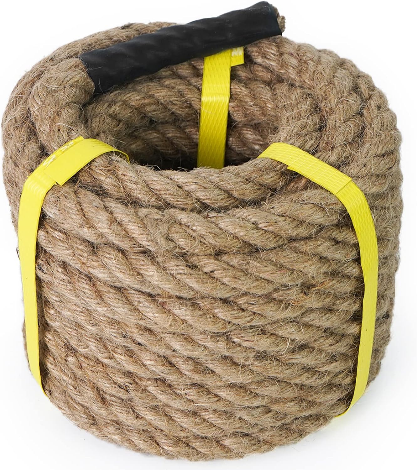 Aoneky Corde en Jute 15M - 16mm pour Tir à la Corde, Rampe d'Escalier Terrasse, Déco Jardin Marin
