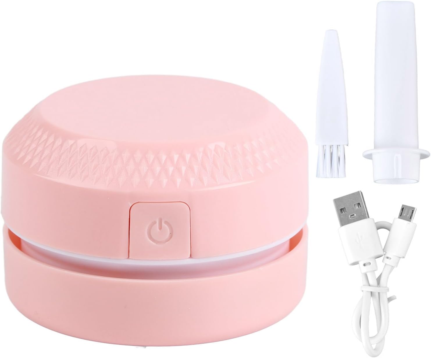 D é poussi é reur de bureau nettoyeur de poussi è re de Table chargeur USB (Rose)
