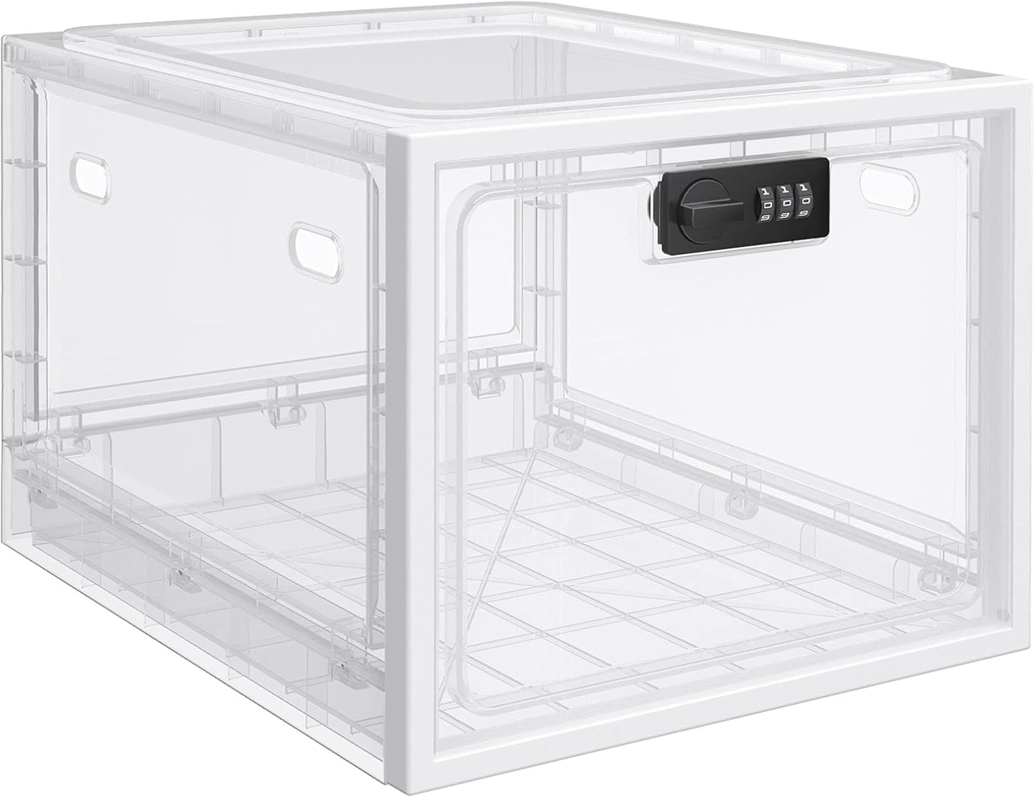 SUKUOS Boîte verrouillable pour médicaments, boîte de rangement verrouillable pour médicaments, nourriture et sécurité domestique - Noir