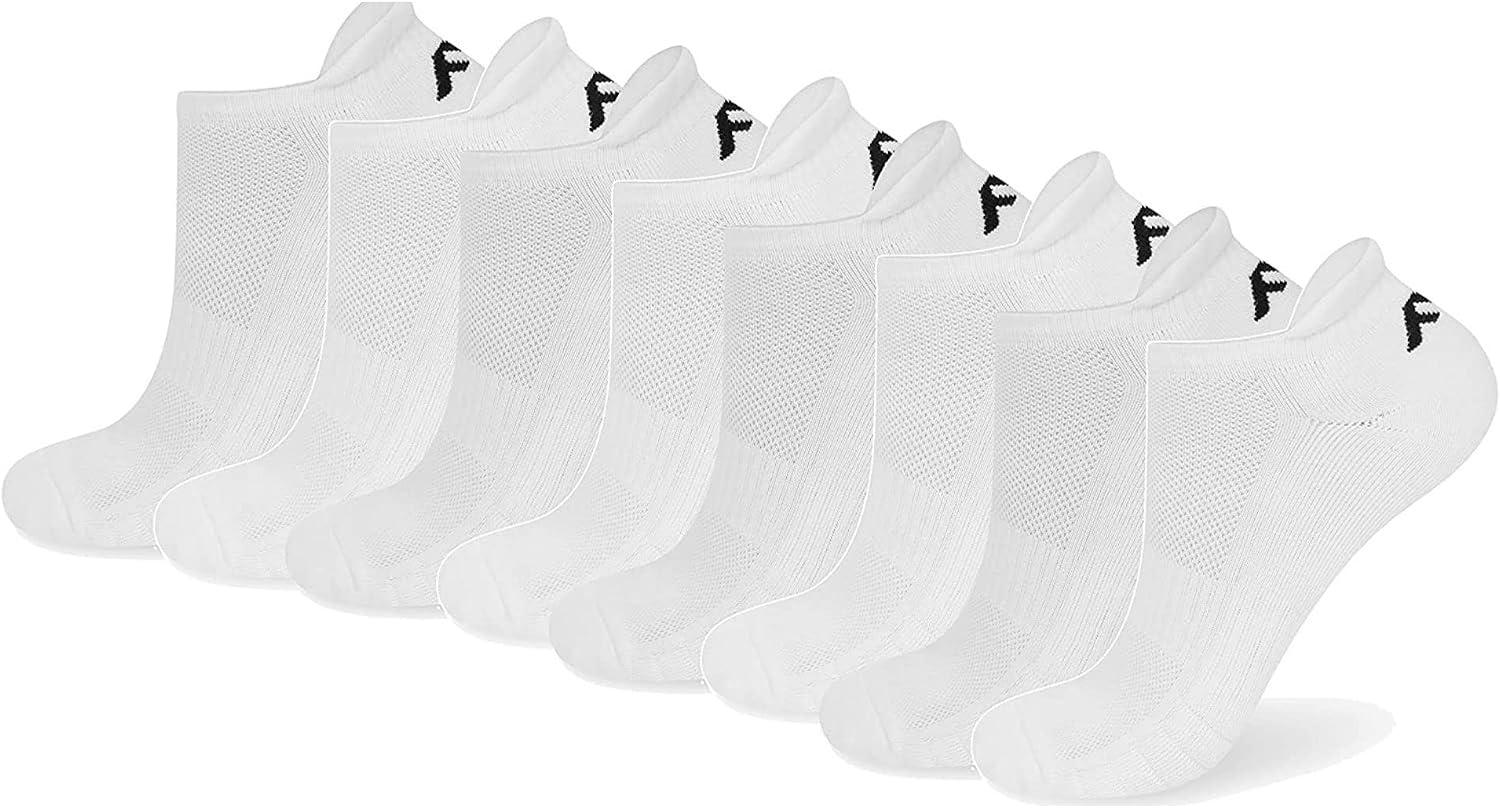 FM London Chaussettes de sport matelassées unisexes lot de 8