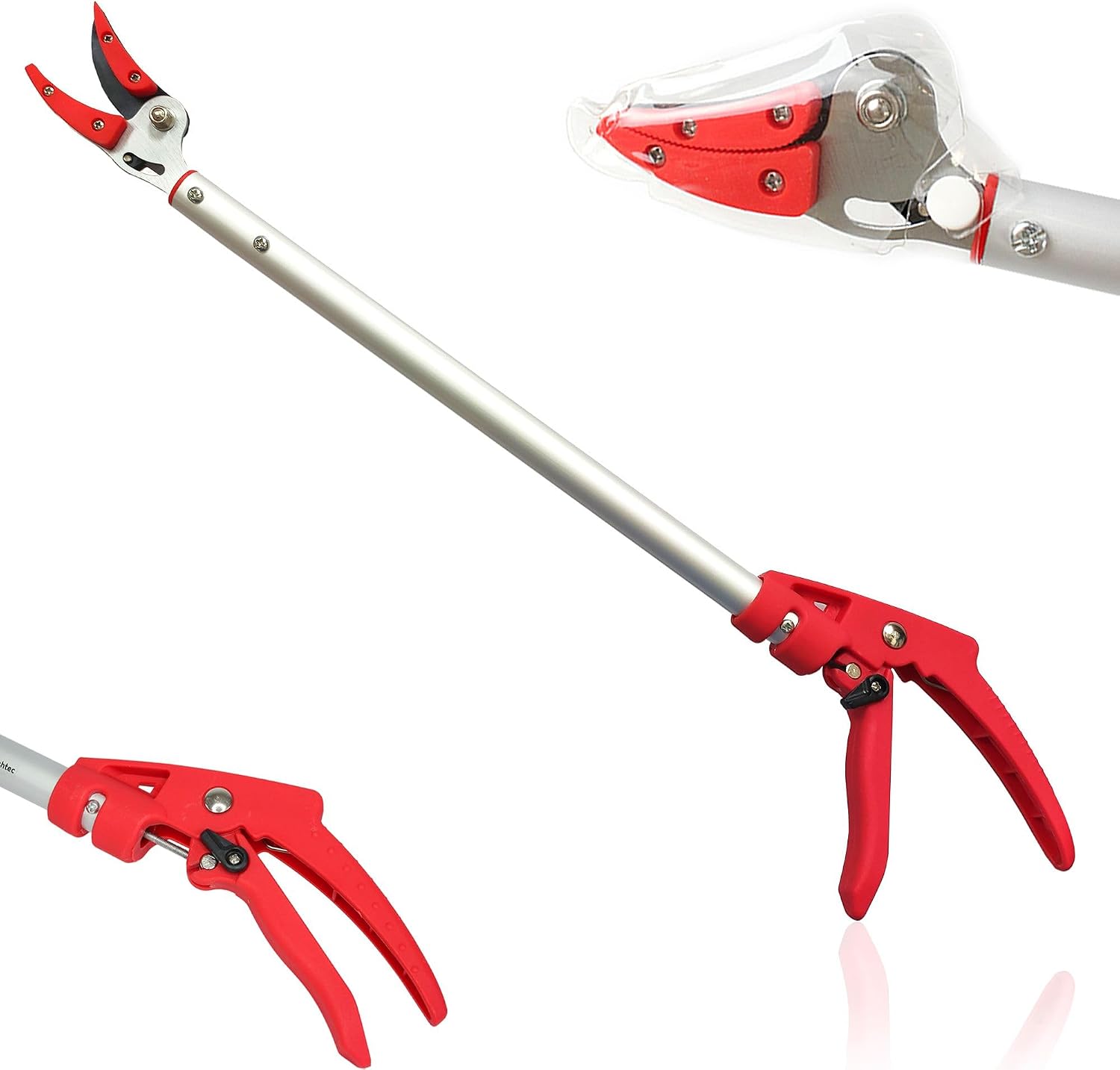 FISHTEC Coupe Branche Long Manche 64 cm Sécateur à Enclume