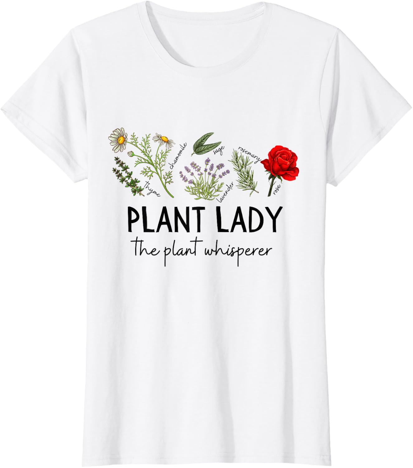 Femme Plant Lady Gardening plants plant Mom botanical garden vegan T-Shirt