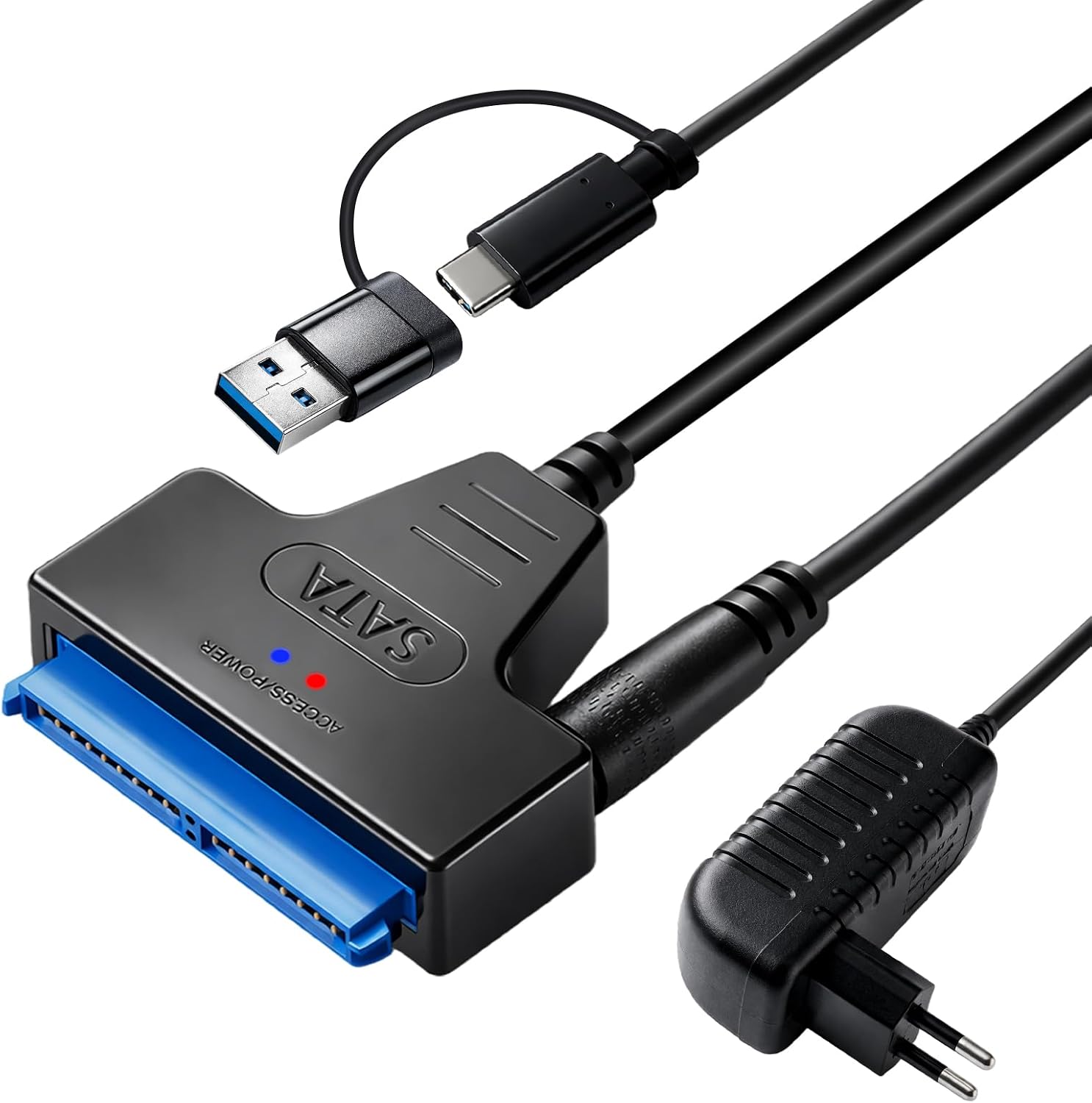 Câble SATA vers USB 3.0 avec Alimentation 12V 2A pour 3.5 Pouces
