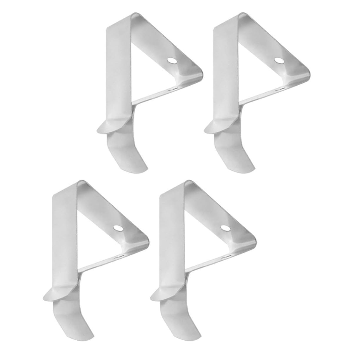 TOYANDONA Pince Métallique Accessoire Pratique 4 Pièces pour Thermomètre en Acier Inoxydable Argenté, Support Portable Évite Brûlures pour Tasse à Café Cuisine