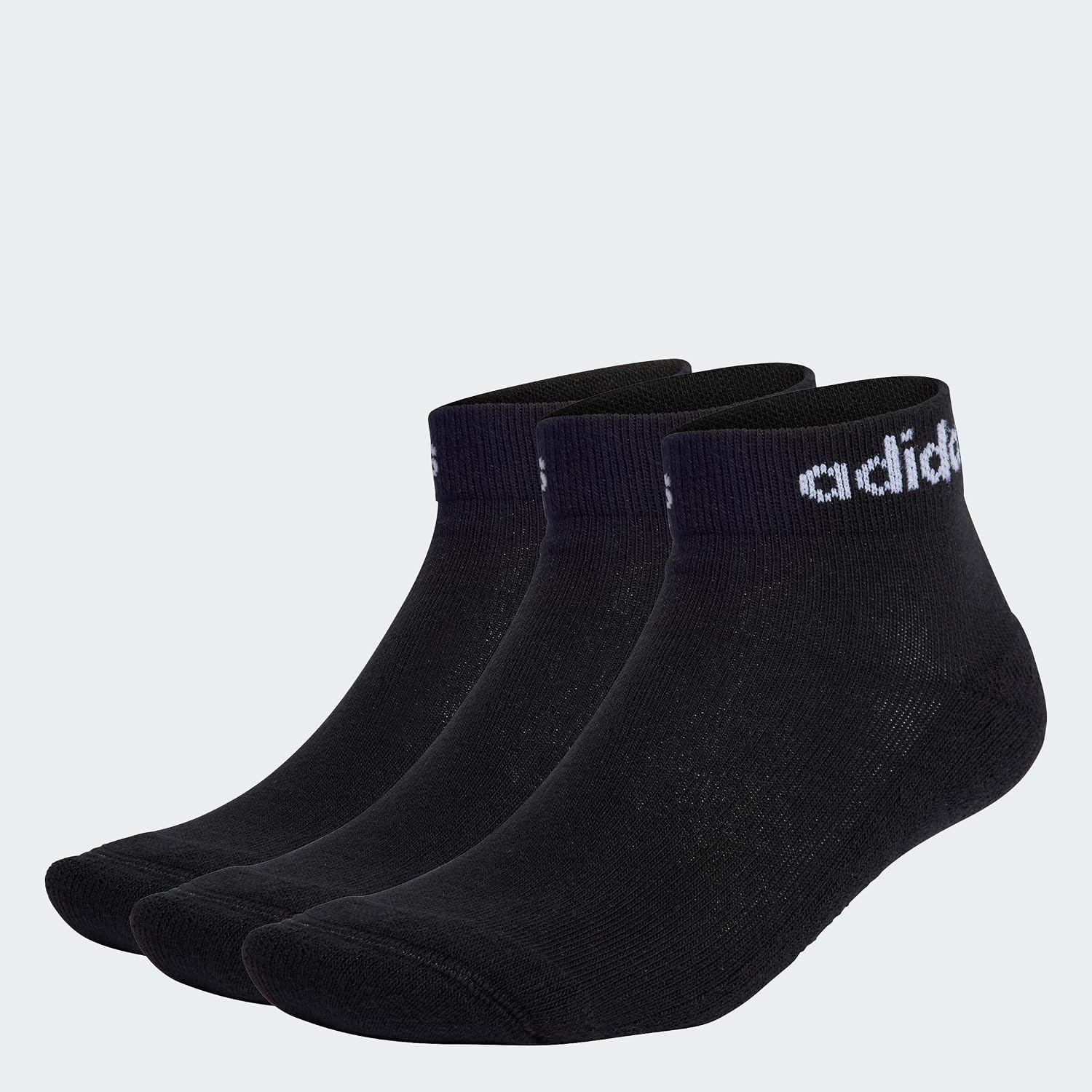 adidas Unisex Socquettes matelassées Linear (3 paires)