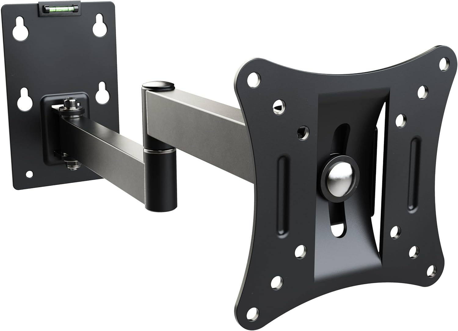 RICOO R02-11 Support Écran PC TV Mural 13 17 19 22 24 27 28 32 34 Pouces Supprot Mural VESA 50x50 75x75 100x100 Max 20 Kg Orientable Inclinable Fixation Moniteur Bras pour Moniteurs