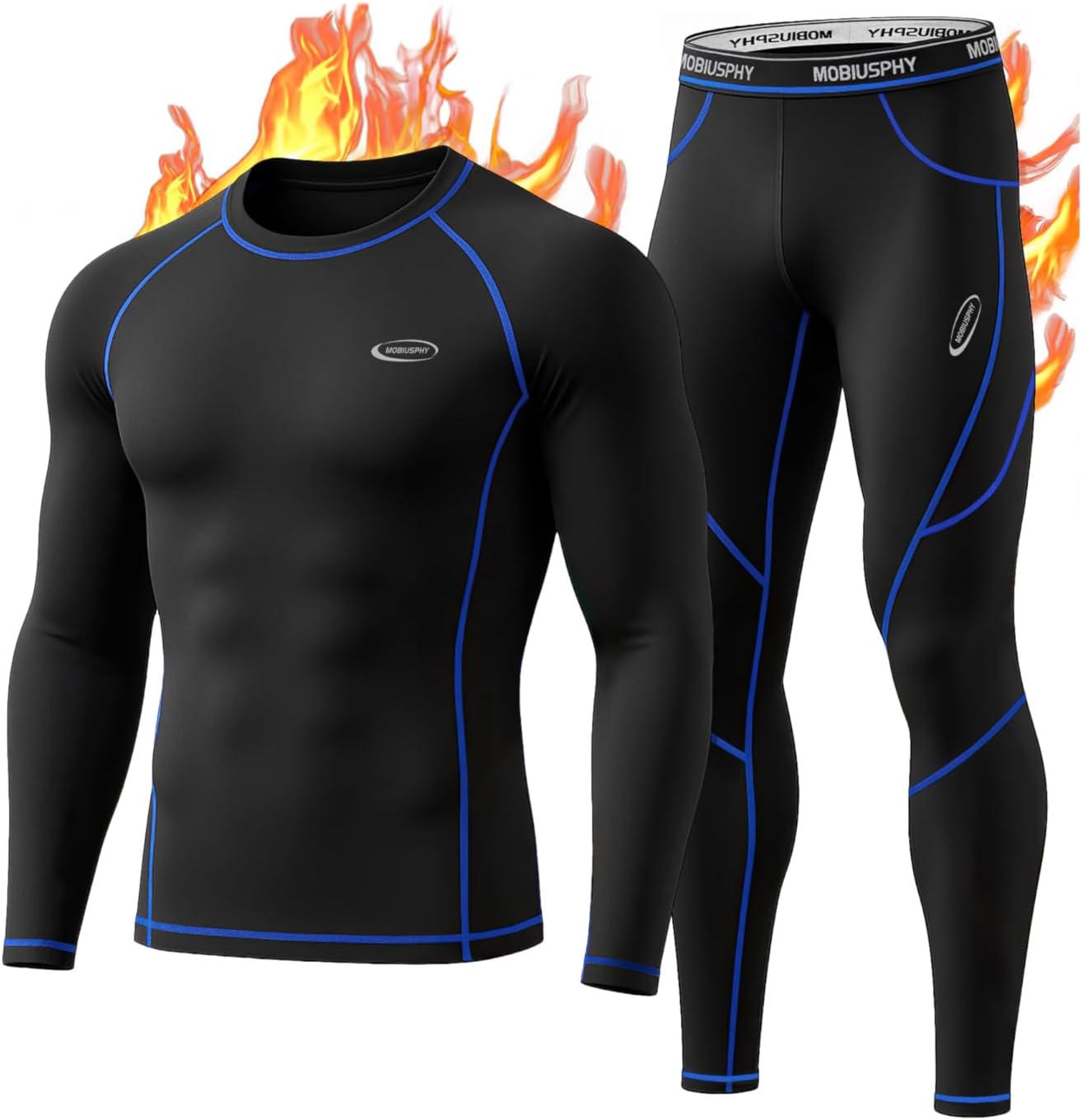 sous-Vêtement Thermique Homme en Hiver Chaud et Respirant Séchage Rapide
