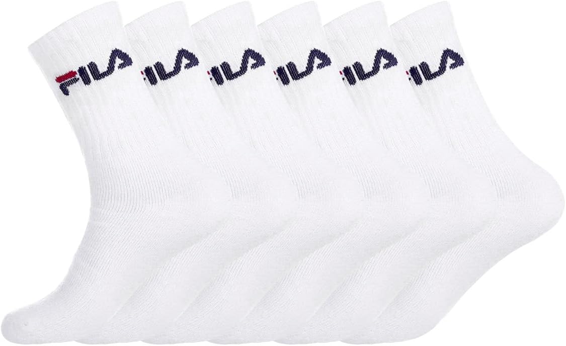 Fila Chaussette Homme Sport Résistantes - Lot de 6 - Chaussettes Hautes Homme, Training & Fléxibles
