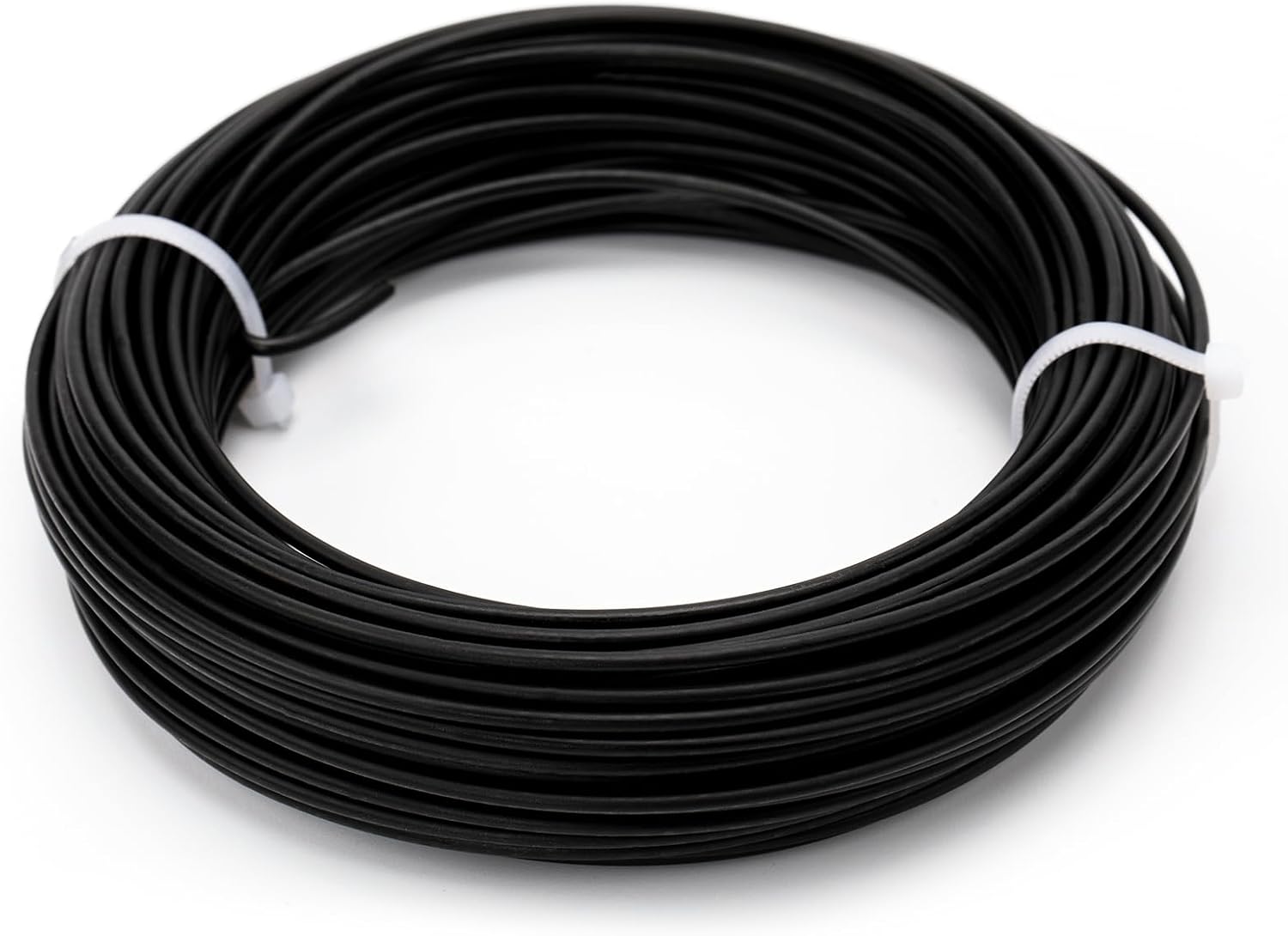 KINGLAKE 2mm 30.5 m Fil de Fer Plastifié, Ligature d'arbre Cravate Torsadée de Plante de Jardin pour Le Support d'arbre, Vert Foncé