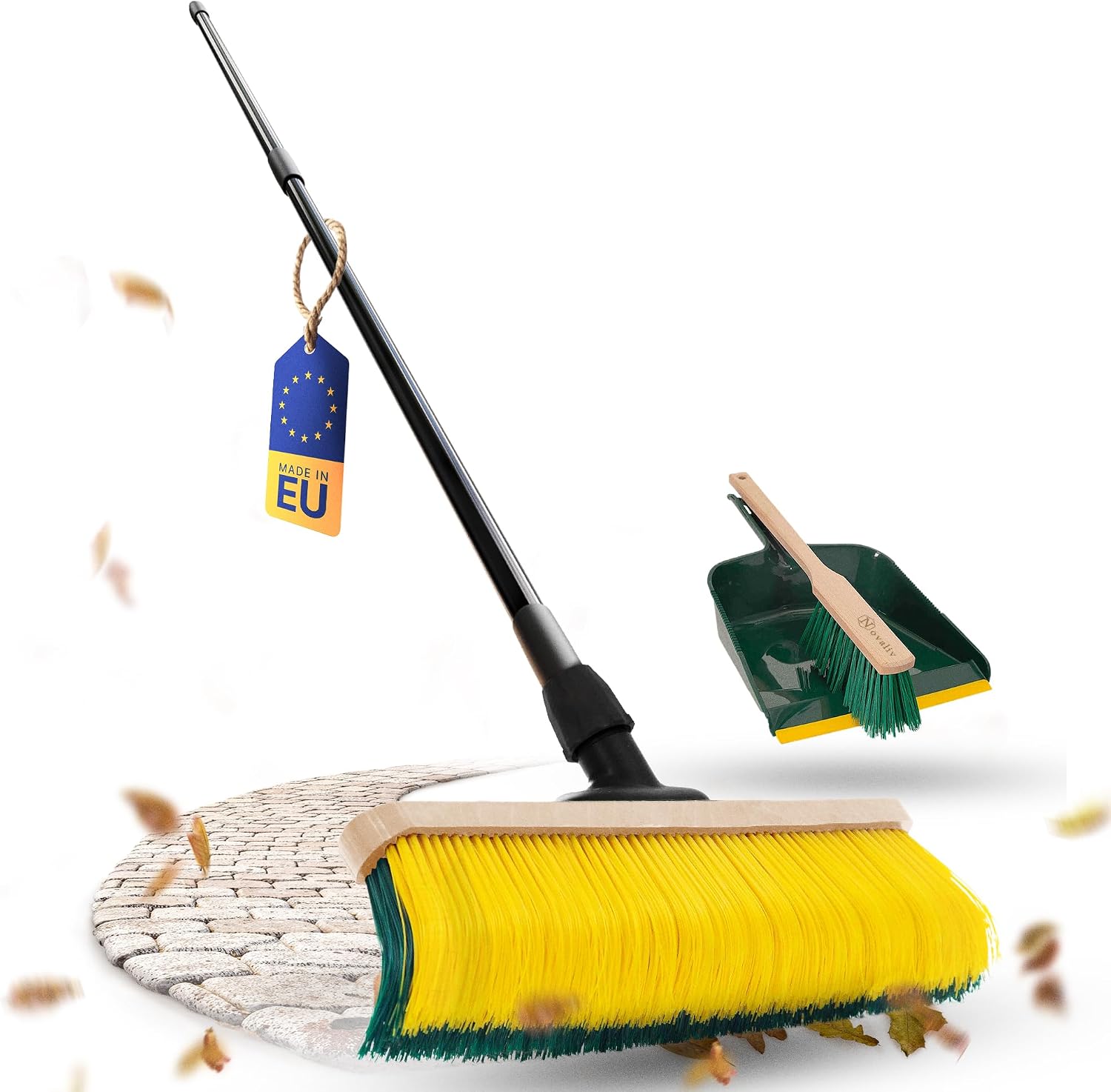 Novaliv Balai à Griffes avec Manche de 60 cm avec Kit de Balayage