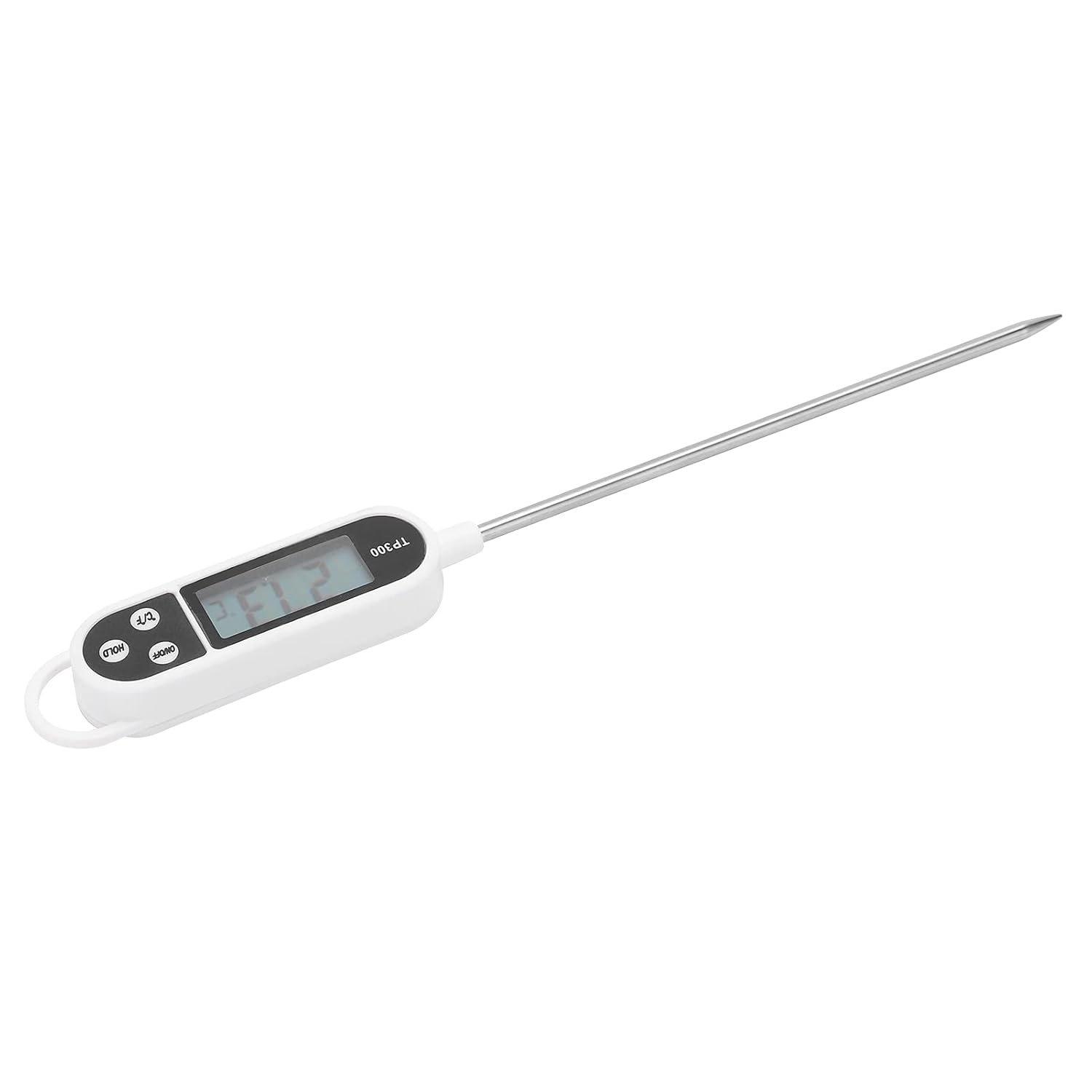 FTVOGUE Thermomètre Alimentaire ABS et Thermomètre de Cuisson en Acier Inoxydable 304, Plage 572F, Lecture 25 S, Sonde 5,5 Pouces pour la Viande, l', l'eau, la Cuisine à Domicile