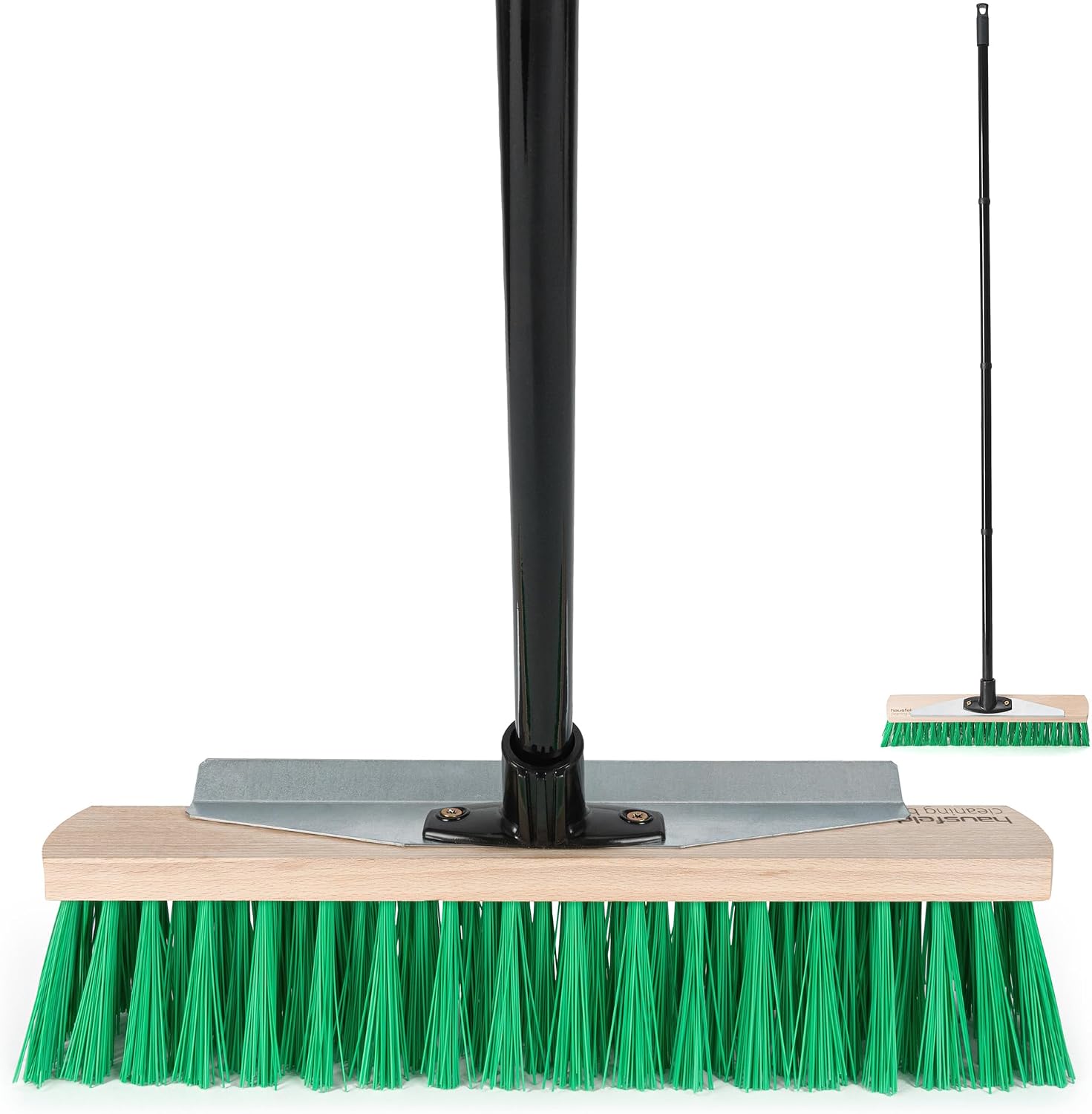 Balai Extérieur Hausfelder Avec Manche 40 cm - Balai de Voirie, Pelle de Jardin Extra Large