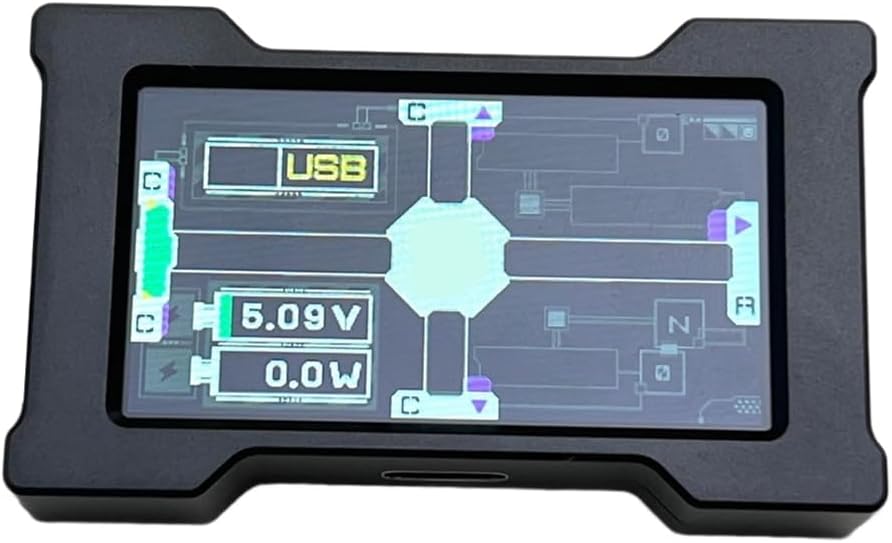 Hub USB Trendy pour Gaming - 2 à 3 Ports, 8K Hz, Alimentation Indépendante, Inclut Écran, Parfait pour L'Ambiance de Bureau de Gaming Noir