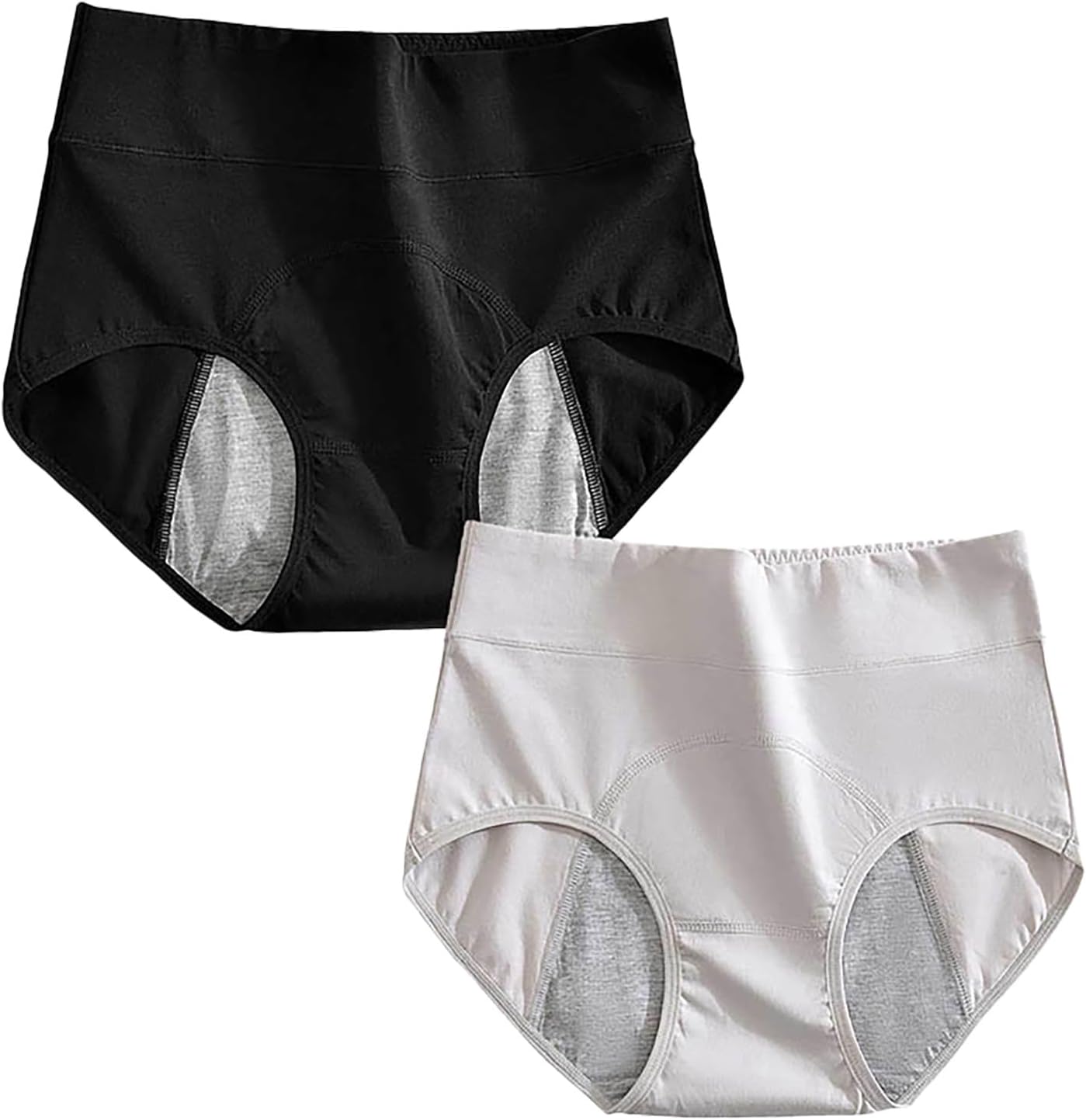 Culotte Haute Femme Dim sous-vêtements Bikini Taille Haute pour Femmes, sous-vêtements Lisses, Respirants pour Dames Slip Coton Femme Noir