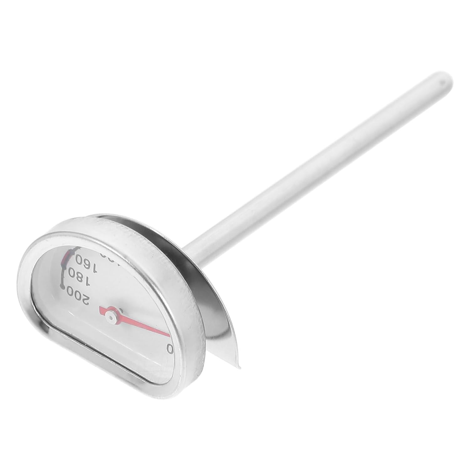 Alipis Thermomètre Huile Friture Acier Inoxydable avec Support Stable Thermomètre Cuisine pour Cuisson Viande Pâtisserie et Friture à