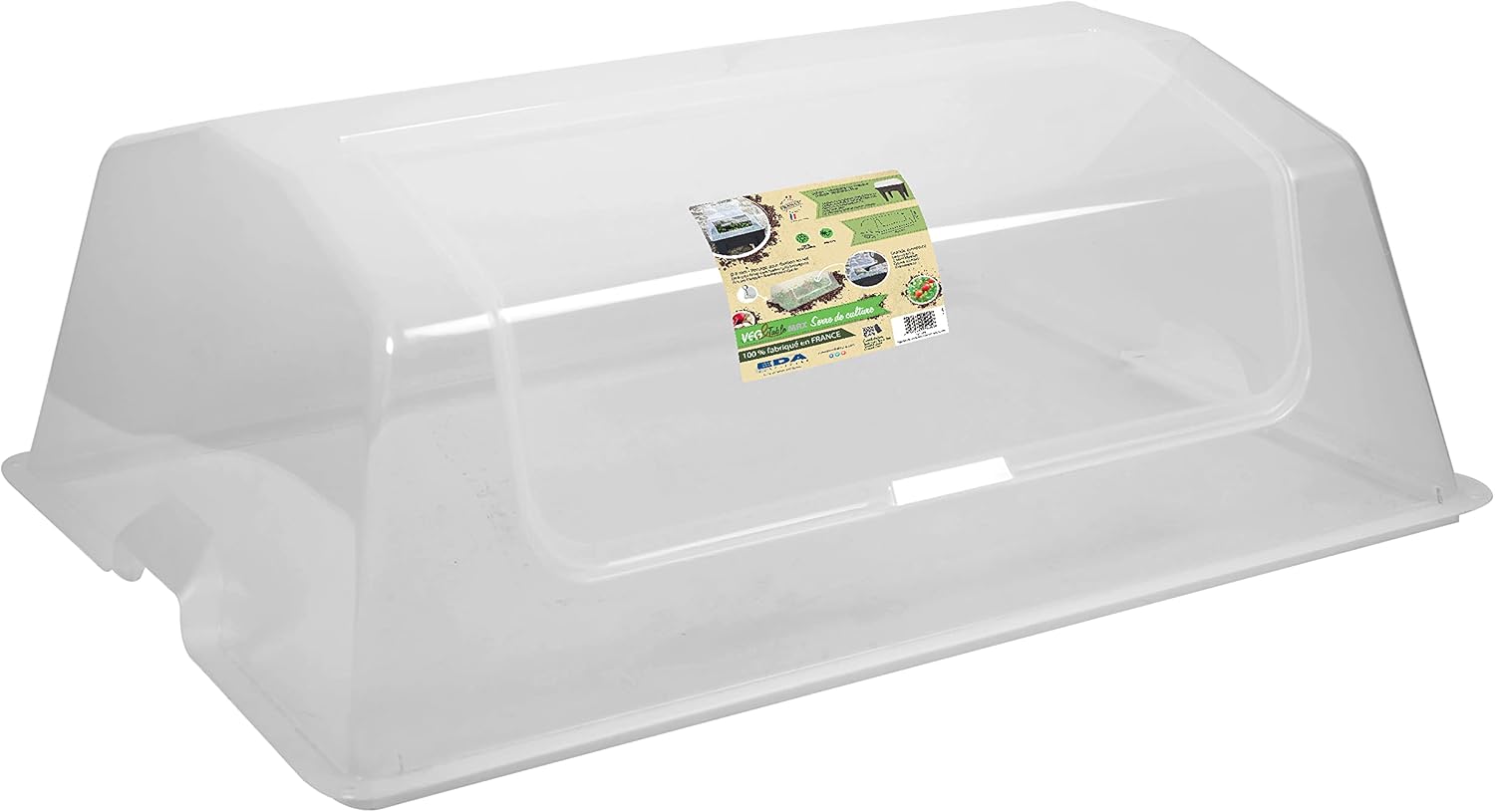 EDA - Serre de Culture Compatible avec Espace Potager Veg&Table Max - Transparent, Naturel
