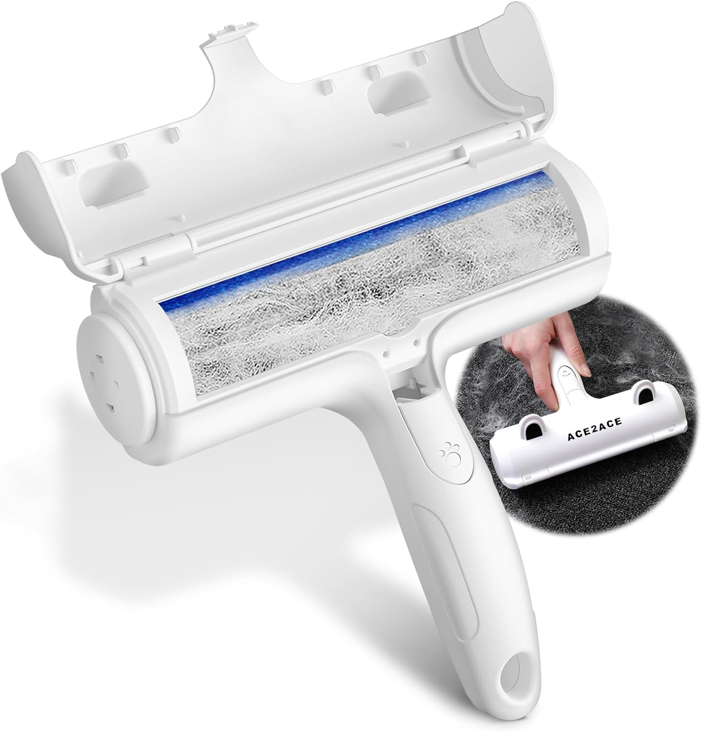 ACE2ACE Brosse Anti Poils Animaux pour Chat Chien, Rouleau poils Animaux