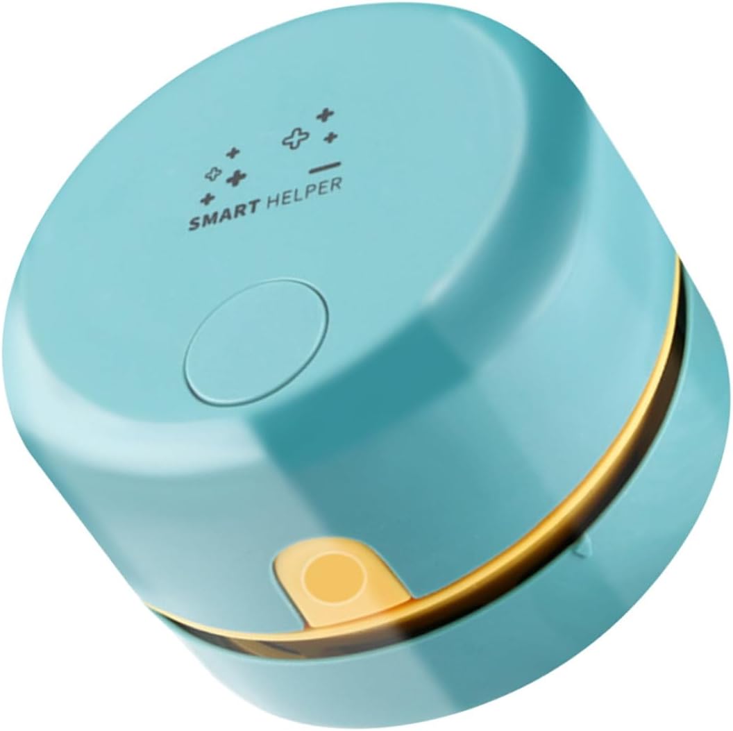 Housoutil Mini Aspirateur de Bureau Portable, Nettoyeur pour Clavier en Abs, Collecte Les Miettes Résidus de Gomme, Nettoyage du Bureau