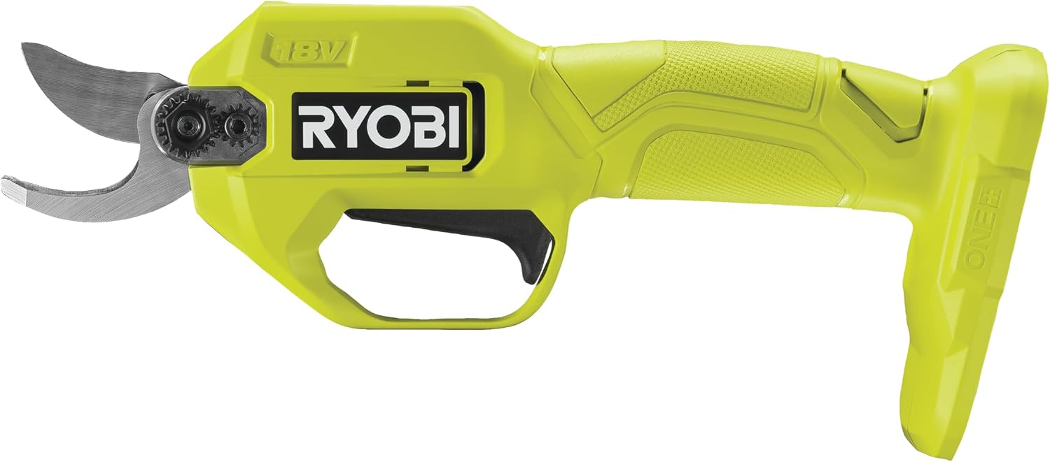 RYOBI Sécateur 18V ONE+ Coupe 25 mm Lame Acier RY18SCA-0 (Sans batterie)