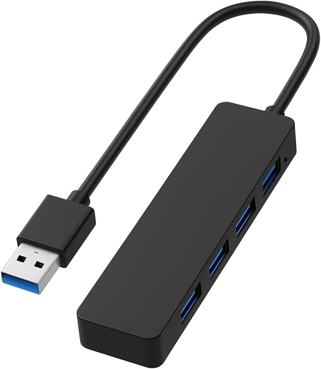 Hub USB 3.0, 4 Ports Multiprise USB, Data Hub 4 Ports USB 3.0 Ultra Fin, Compatible avec XPS, Clavier Souris, Ordinateur Portable, clés USB, disques durs Portables et Bien Plus Encore