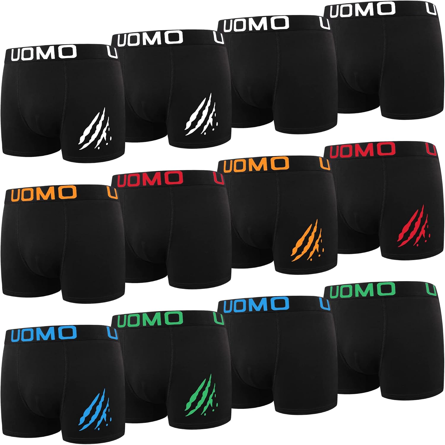 L&K 8/12 Pack M-5XL caleçons Hommes rétro Shorts Coton Classique Couleurs Unies 1119