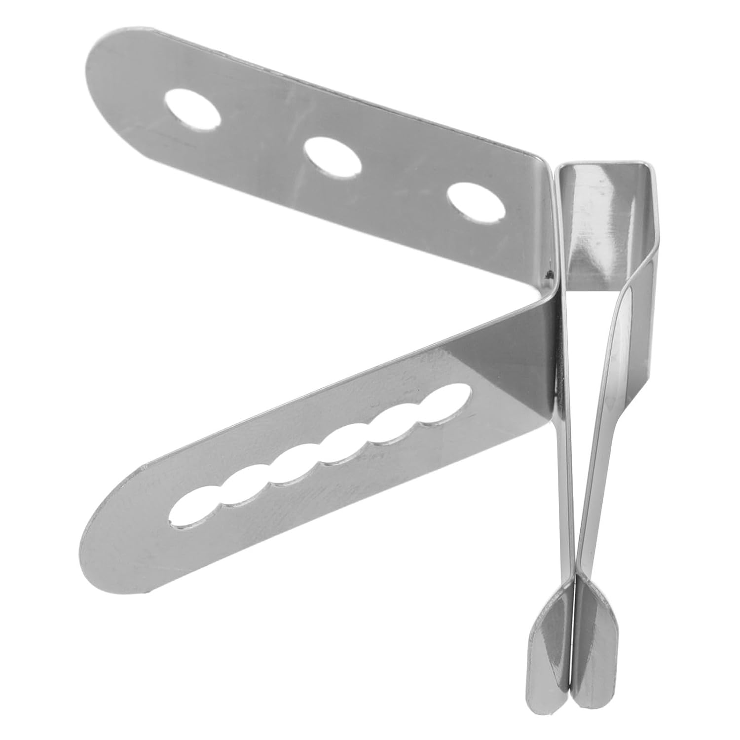 BESPORTBLE Pince Thermomètre en Acier Inoxydable Argenté pour Barbecue Cuisine Professionnelle, Support Multifonctionnel pour Sonde de Température, Clips Robustes et Faciles à Fixer