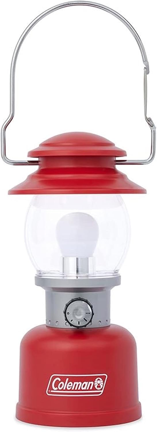 Coleman Lanterne LED classique, lanterne portable de 300 L/500 L avec poignée de suspension, durable et résistante à l'eau avec longue durée de vie pour le camping, les urgences et une utilisation à