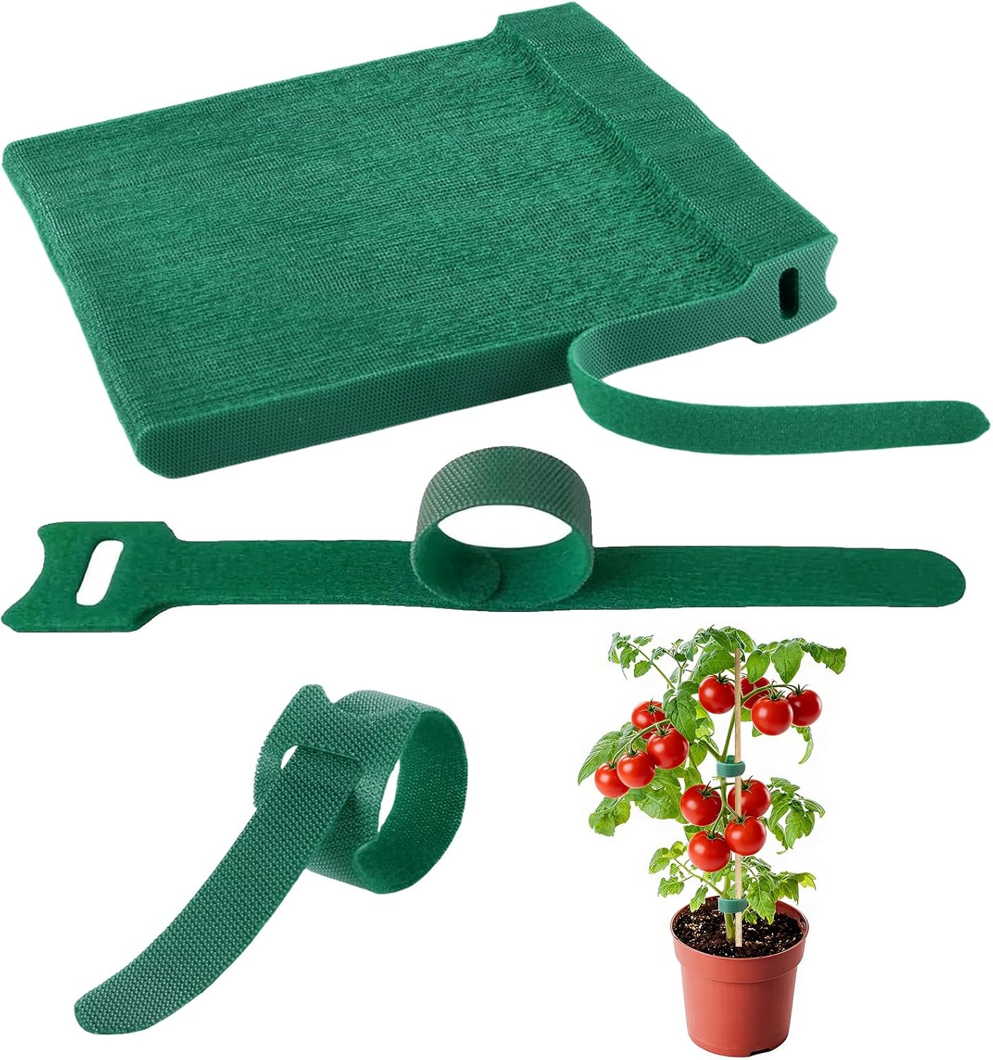 Attache Plante Verte, 100pcs Attaches de Jardin pour Plantes, Liens de Jardinage pour Ligatures, Taille Réglable Attache Tomate, Attaches Plantes Réglables, pour Soutenir Plantes Fleurs