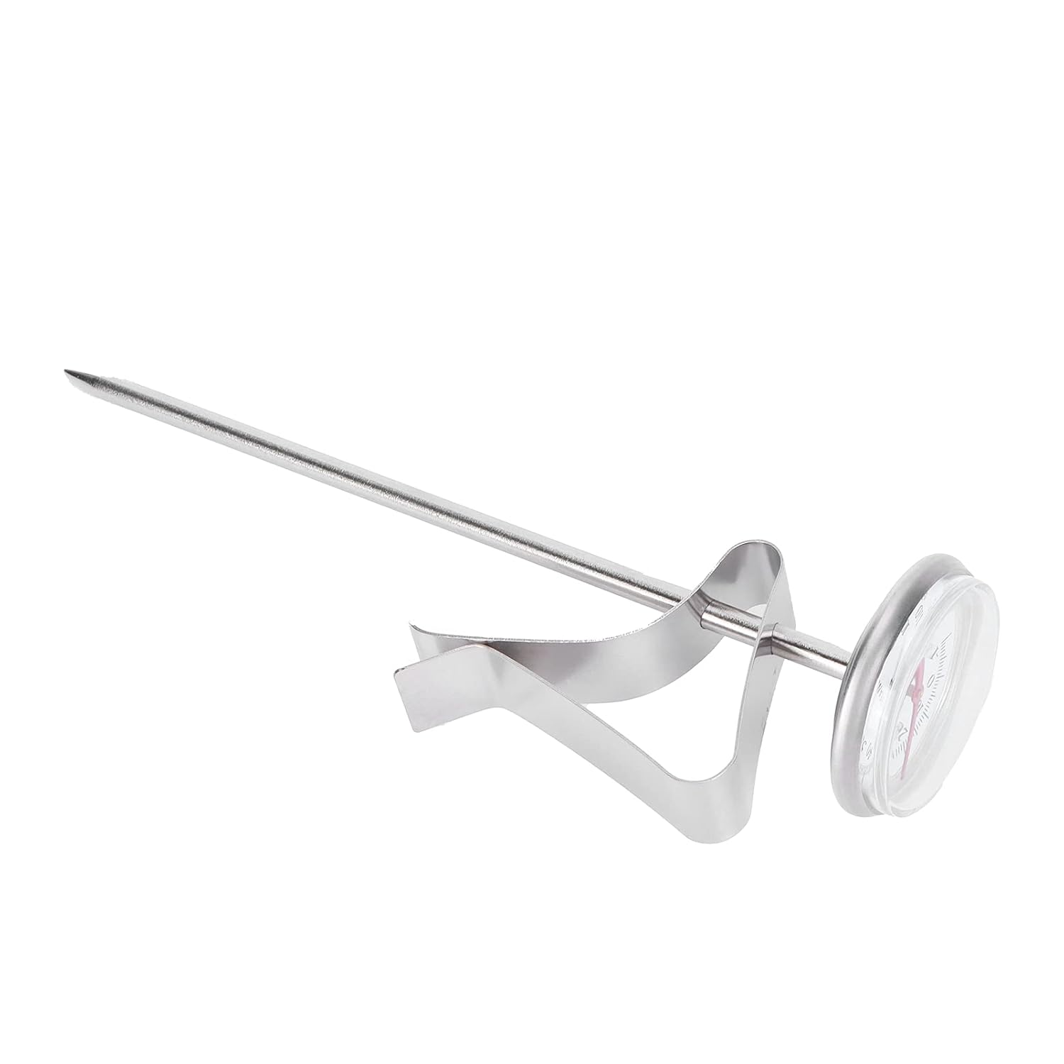 Haofy Thermomètre à Mousse de café en Acier Inoxydable, Pointeur de Température pour Bonbons de Cuisine et Friture -10 ℃-110 ℃, Jauge à Cadran pour Mousse de Lait