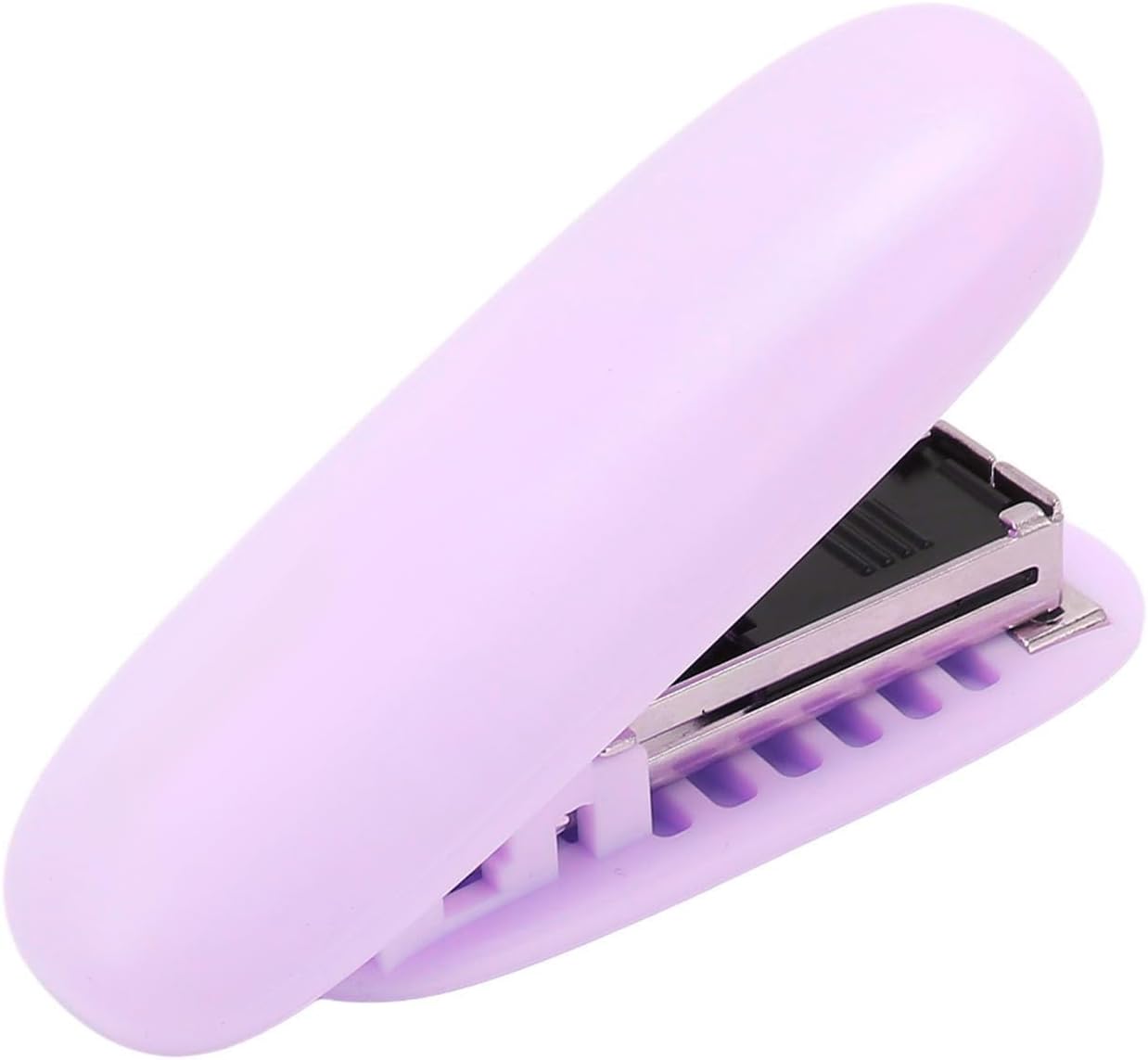 Akozon Agrafeuse sans Effort Agrafeuse Portable Rangement Pliable Forme Arrondie Compacte - Produits/ & Fournitures Scolaires/et Perforatrices/Manuelles/de Bureau (violet)