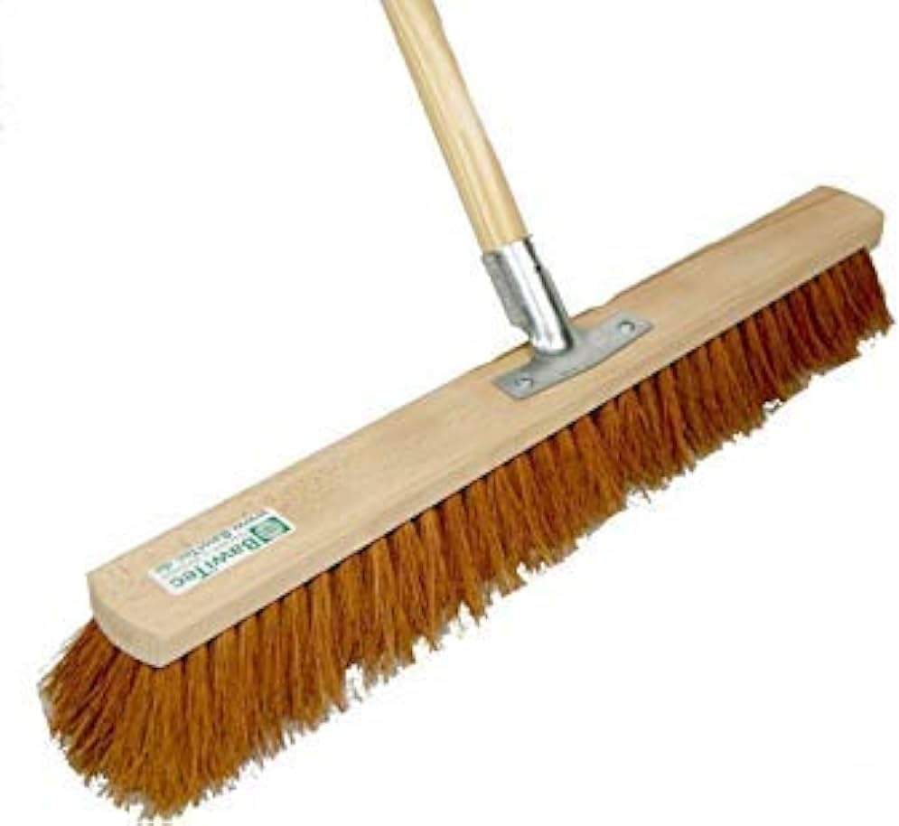 balai coco grande dimension : 60, 80 ou 100 cm avec manche cantonnier 1.40m (120)